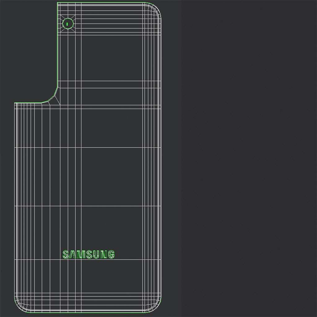 Samsung Galaxy S22 Plus 5G Phantom Black Low-poly 3D model_21