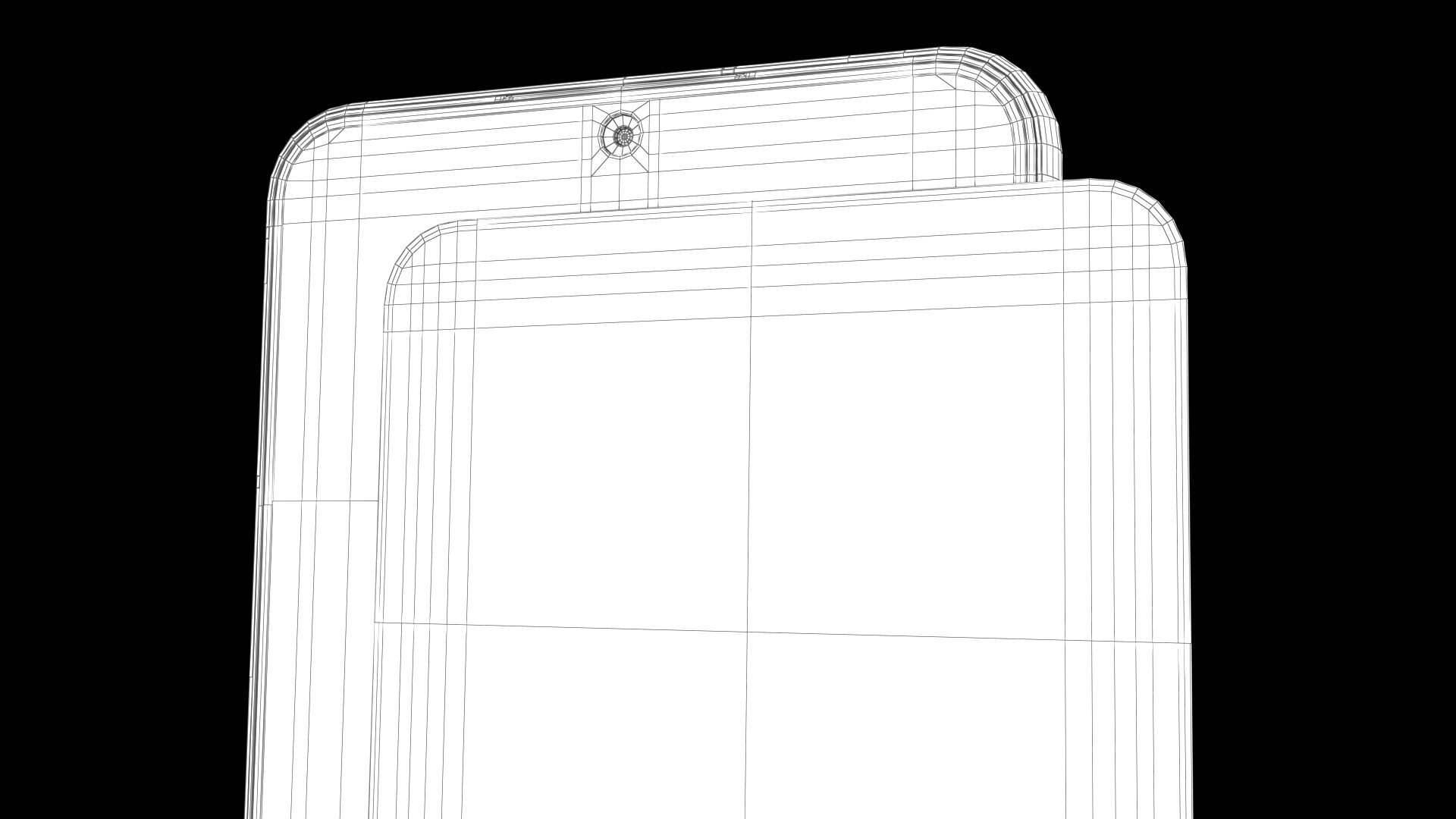 Samsung Galaxy S22 Plus 5G Phantom Black Low-poly 3D model_36