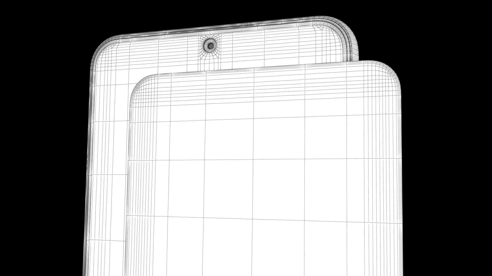 Samsung Galaxy S22 Plus 5G Phantom Black Low-poly 3D model_35