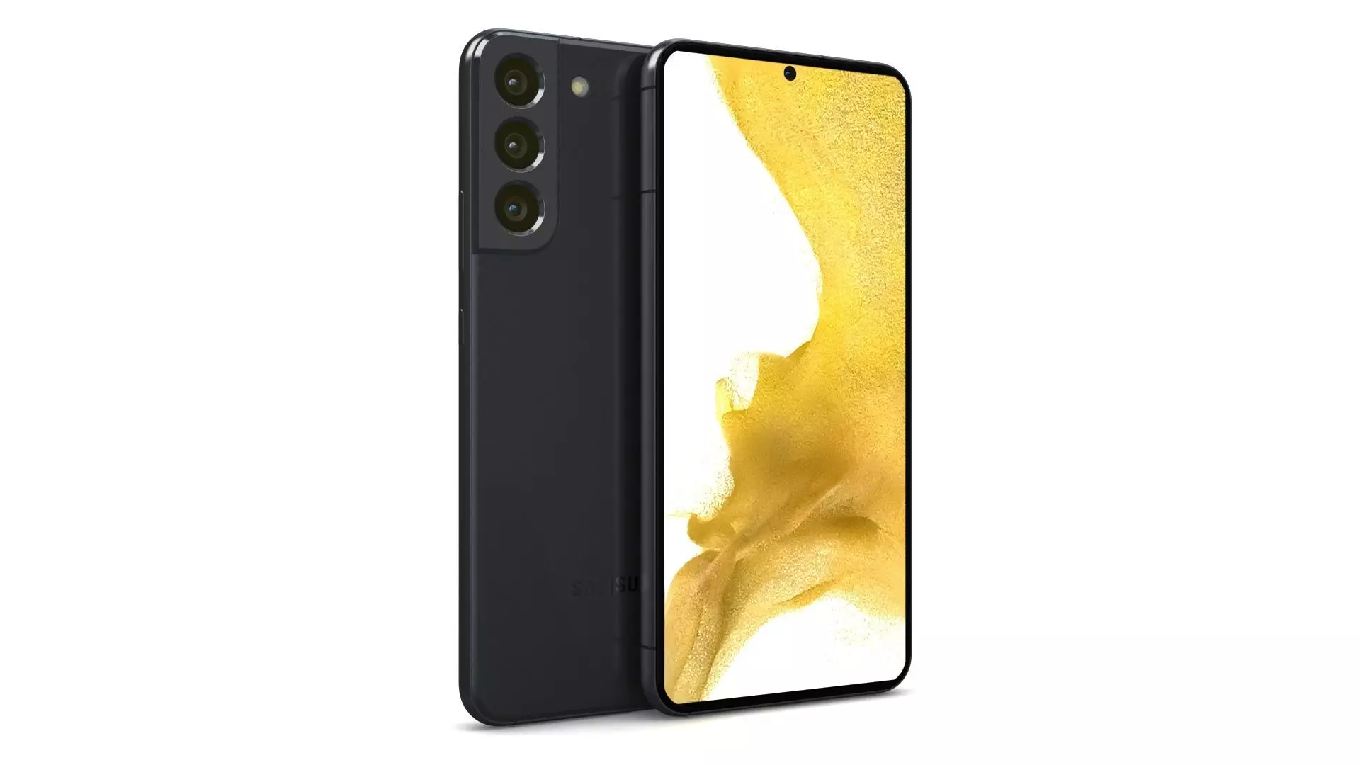 Samsung Galaxy S22 Plus 5G Phantom Black Low-poly 3D model_0