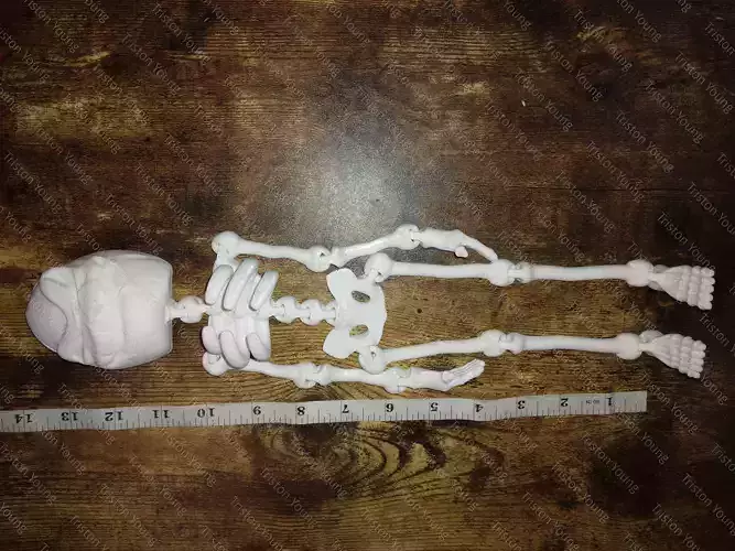 Oogie Boogie articulating skeleton 3D print model