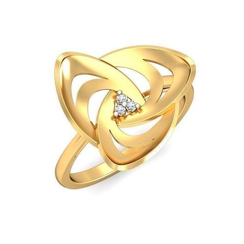 Solitaire Wedding Engagement Women Ring 3D print model
