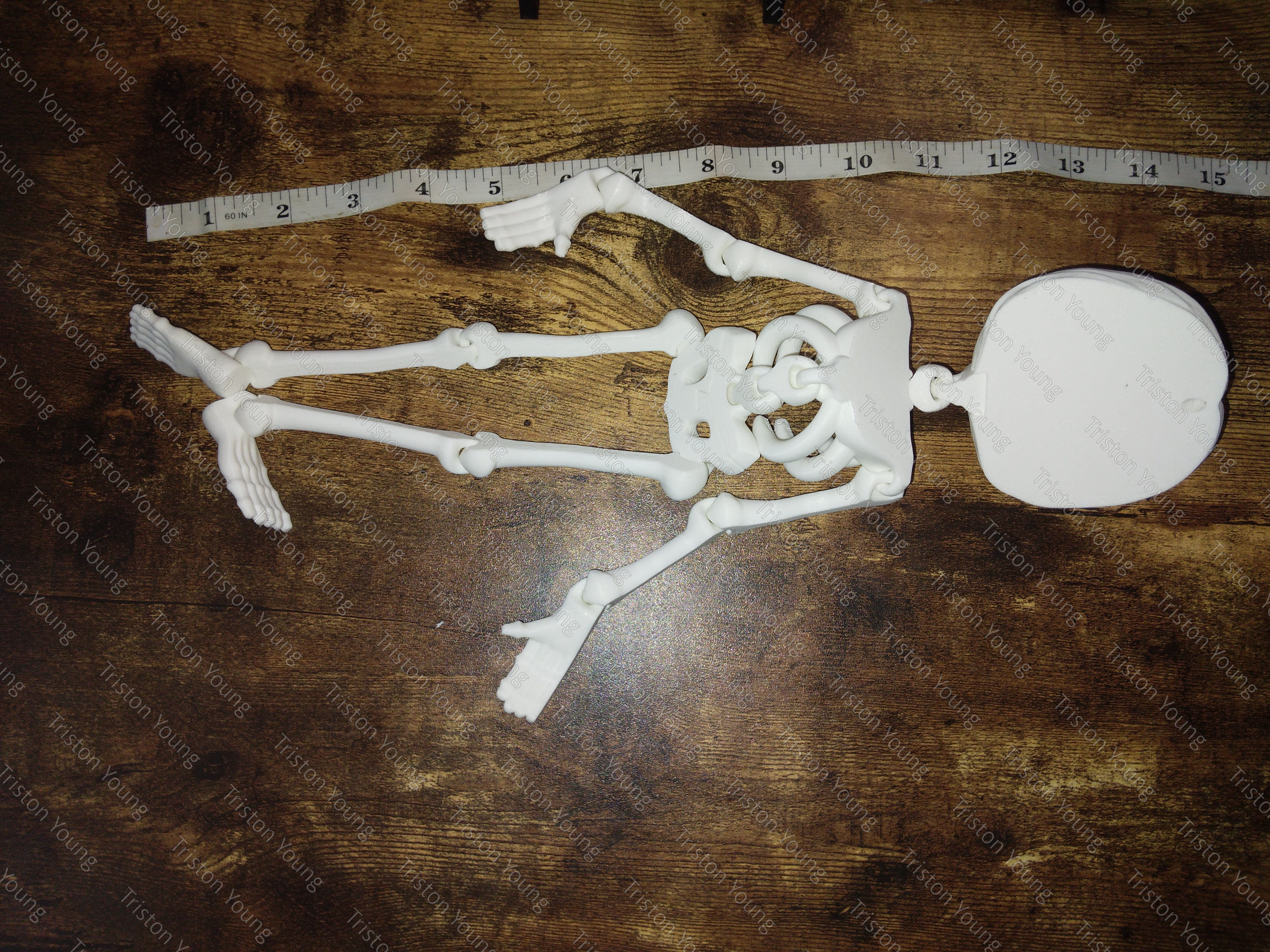 Sally Skellington articulating skeleton 3D print model_1