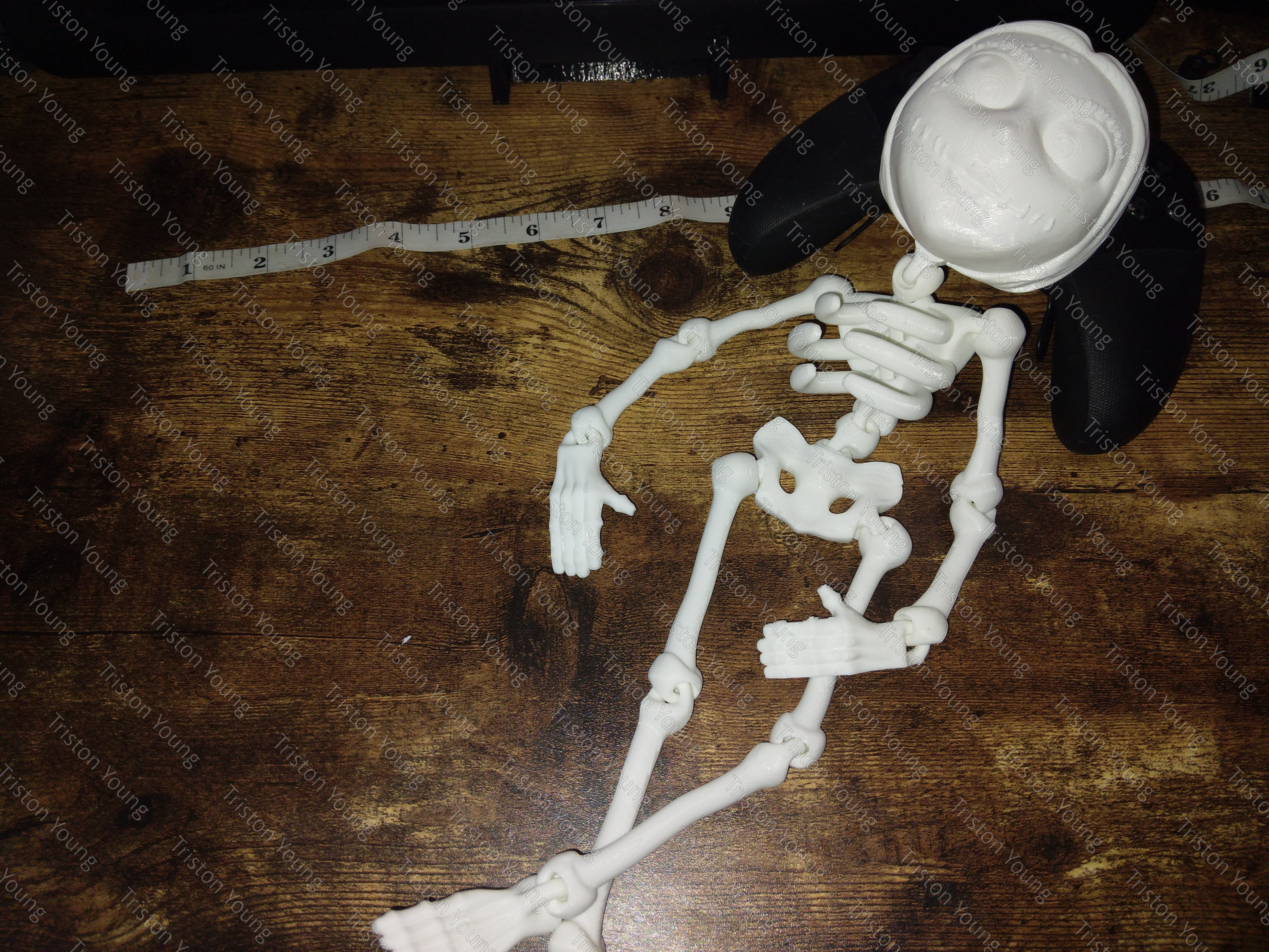 Sally Skellington articulating skeleton 3D print model_2