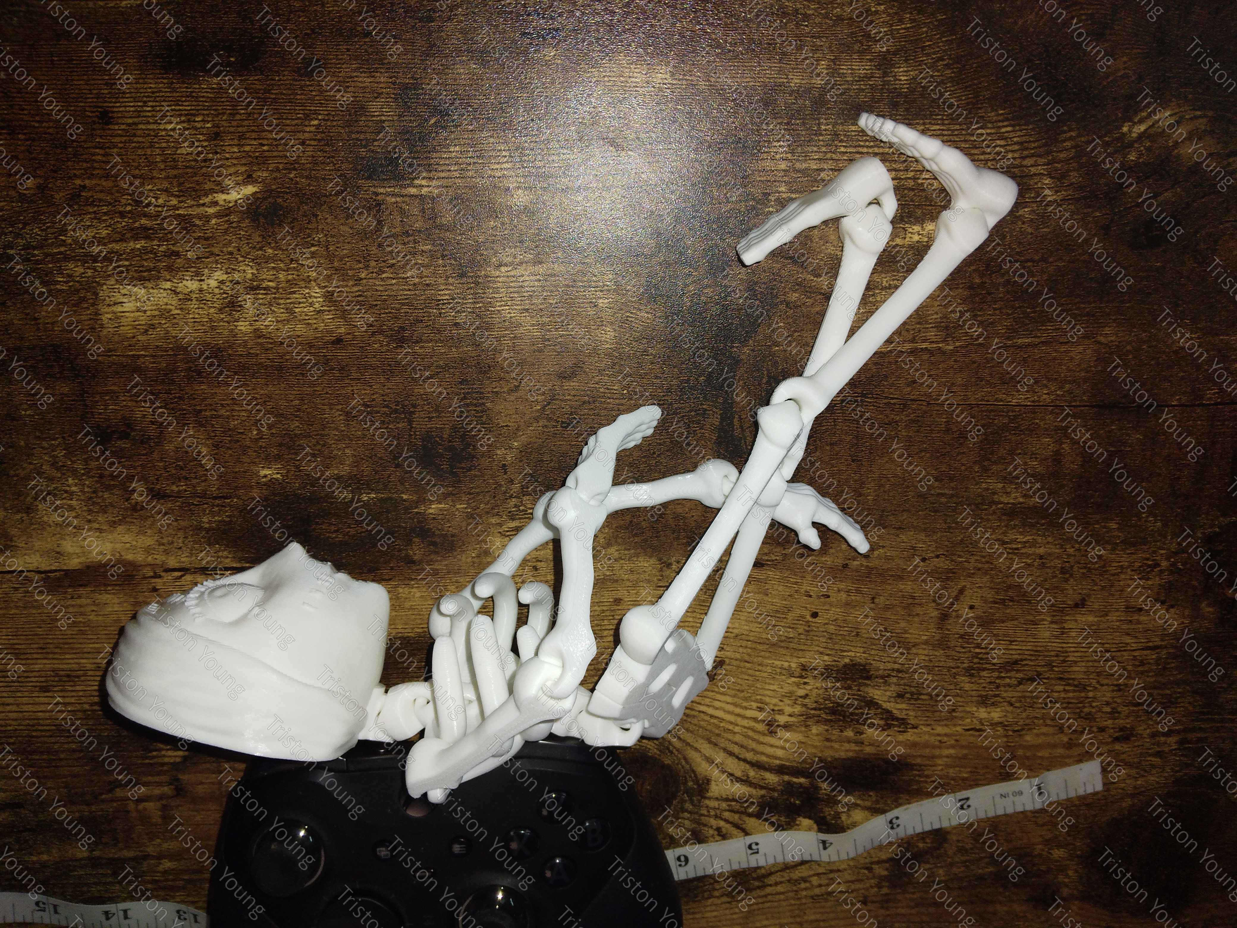 Sally Skellington articulating skeleton 3D print model_4