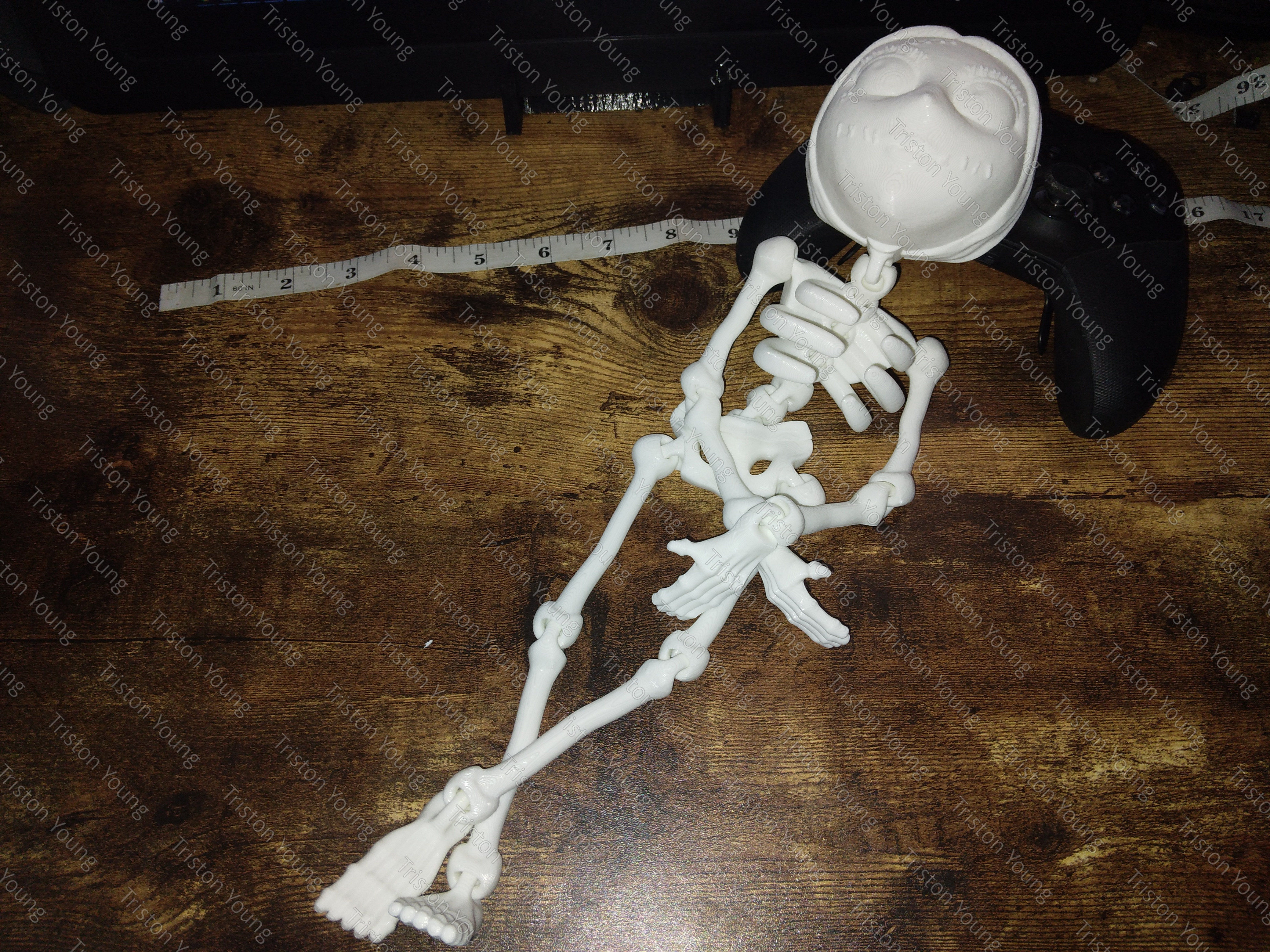 Sally Skellington articulating skeleton 3D print model_3