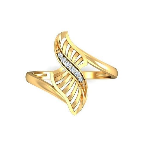 Solitaire Engagement Women Ring 3D print model