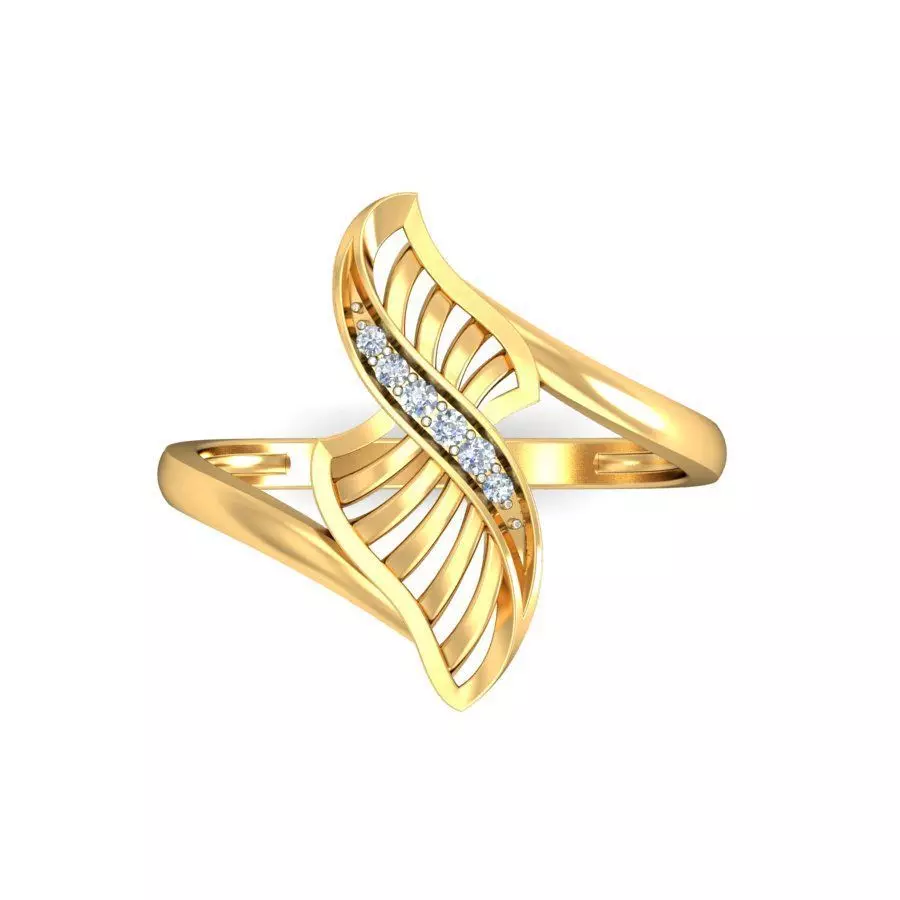 Solitaire Engagement Women Ring 3D print model_0