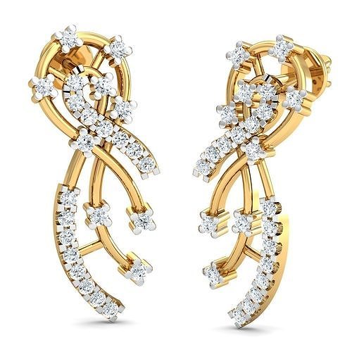 Solitaire Women Earring  3D print model