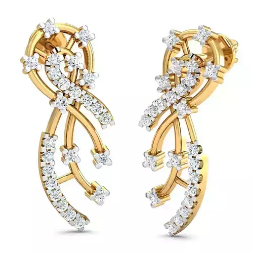 Solitaire Women Earring  3D print model