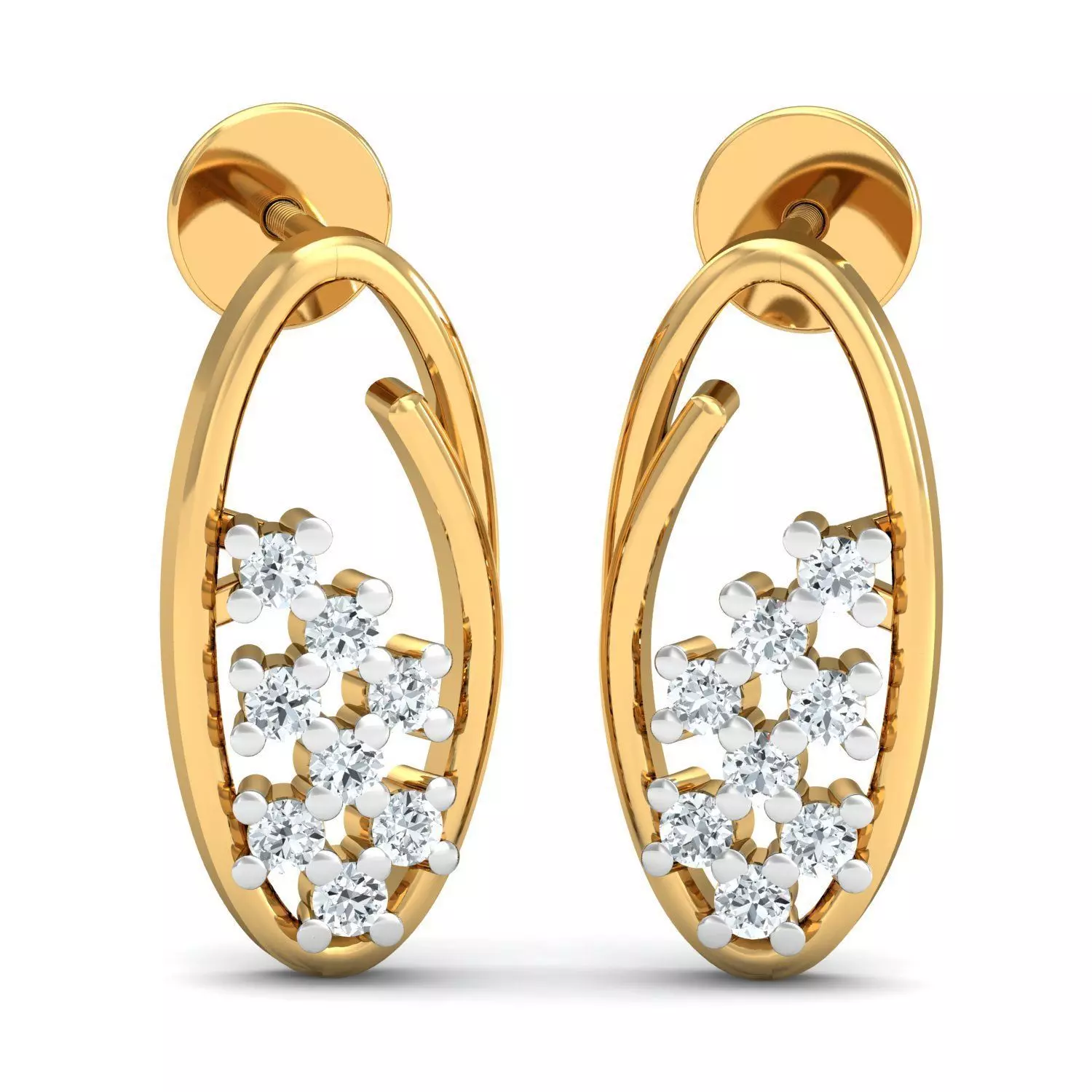 Solitaire Women Earring 3D print model