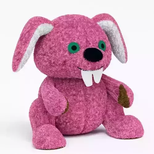 Purple Plush Bunny Toy