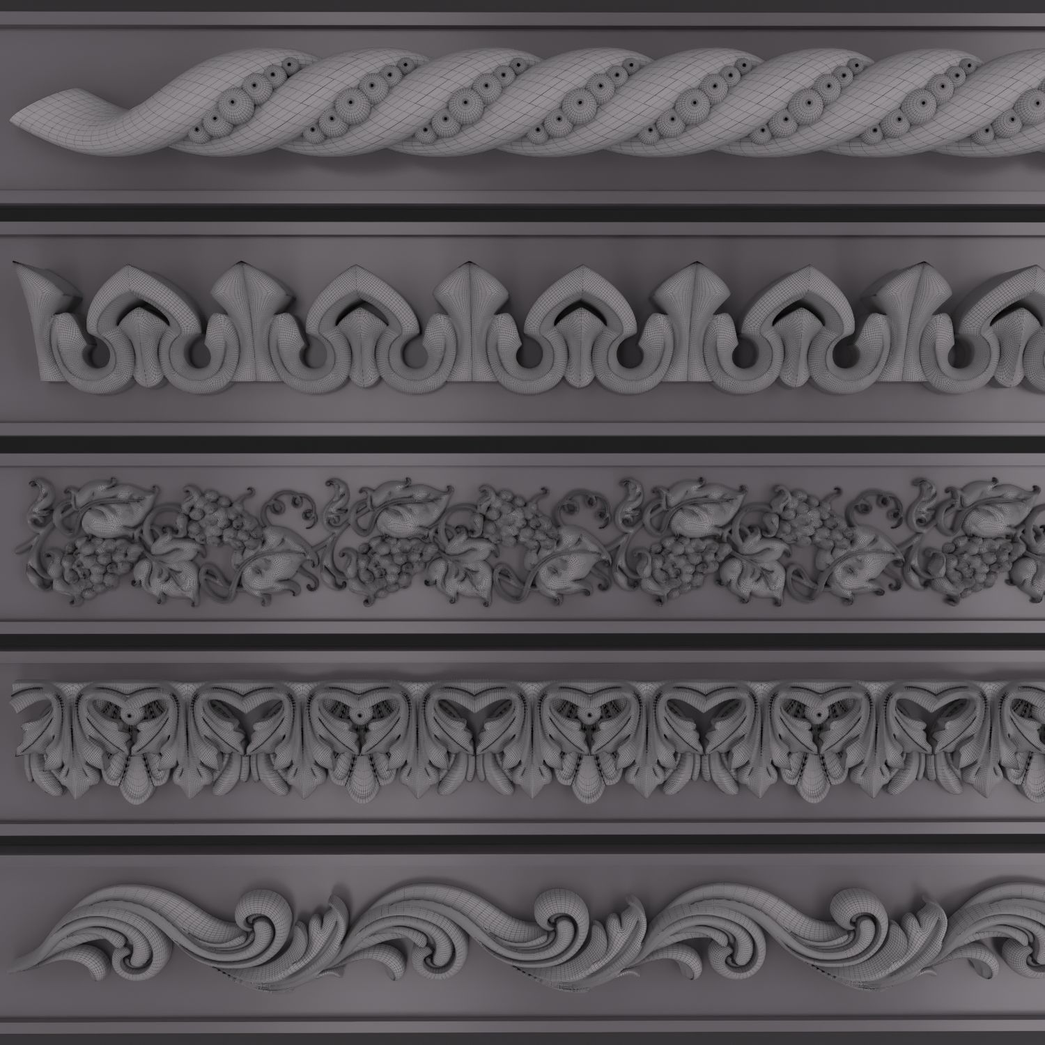 Trim Ornament 126 3D model_2