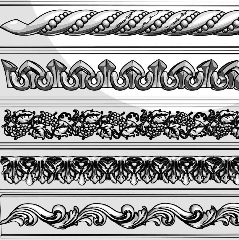 Trim Ornament 126 3D model_5