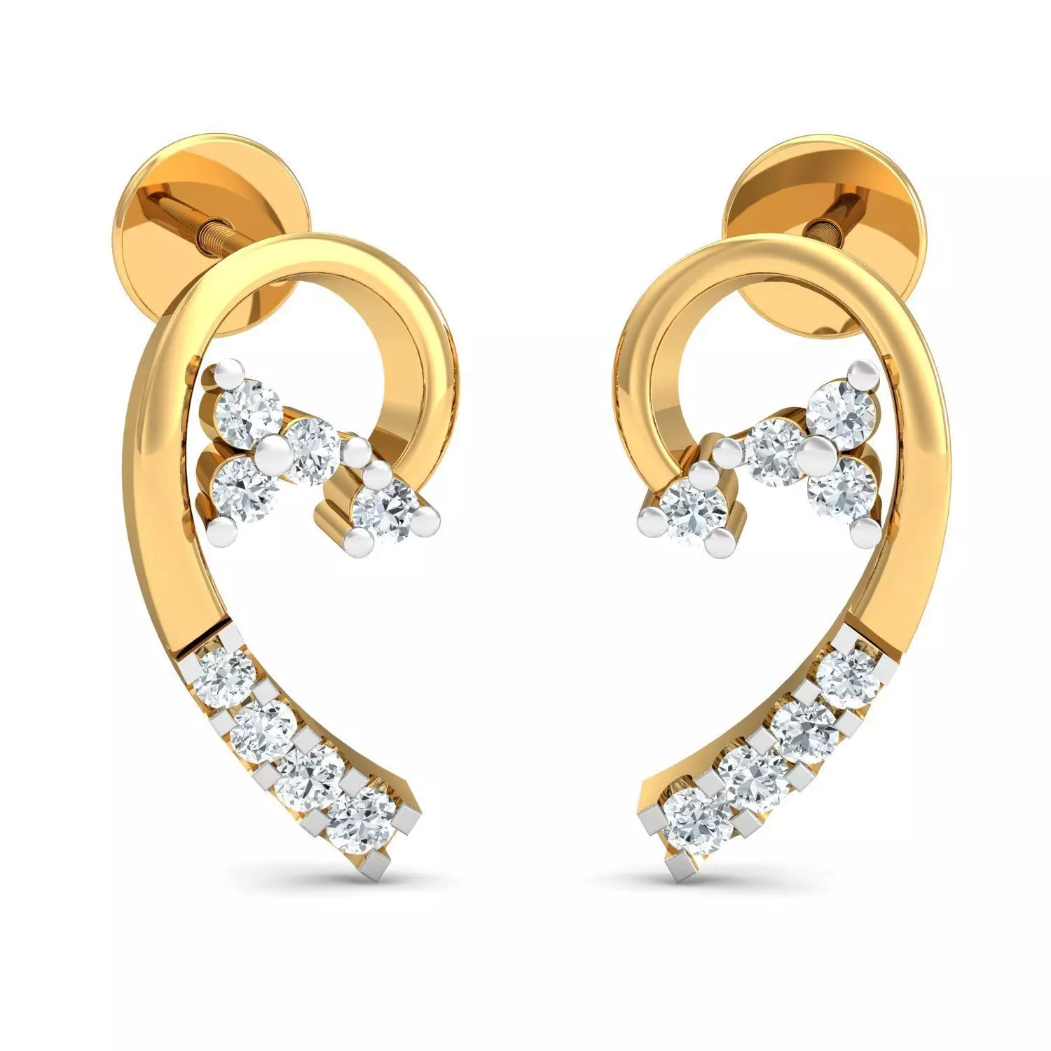 Solitaire Women Earring 3D print model