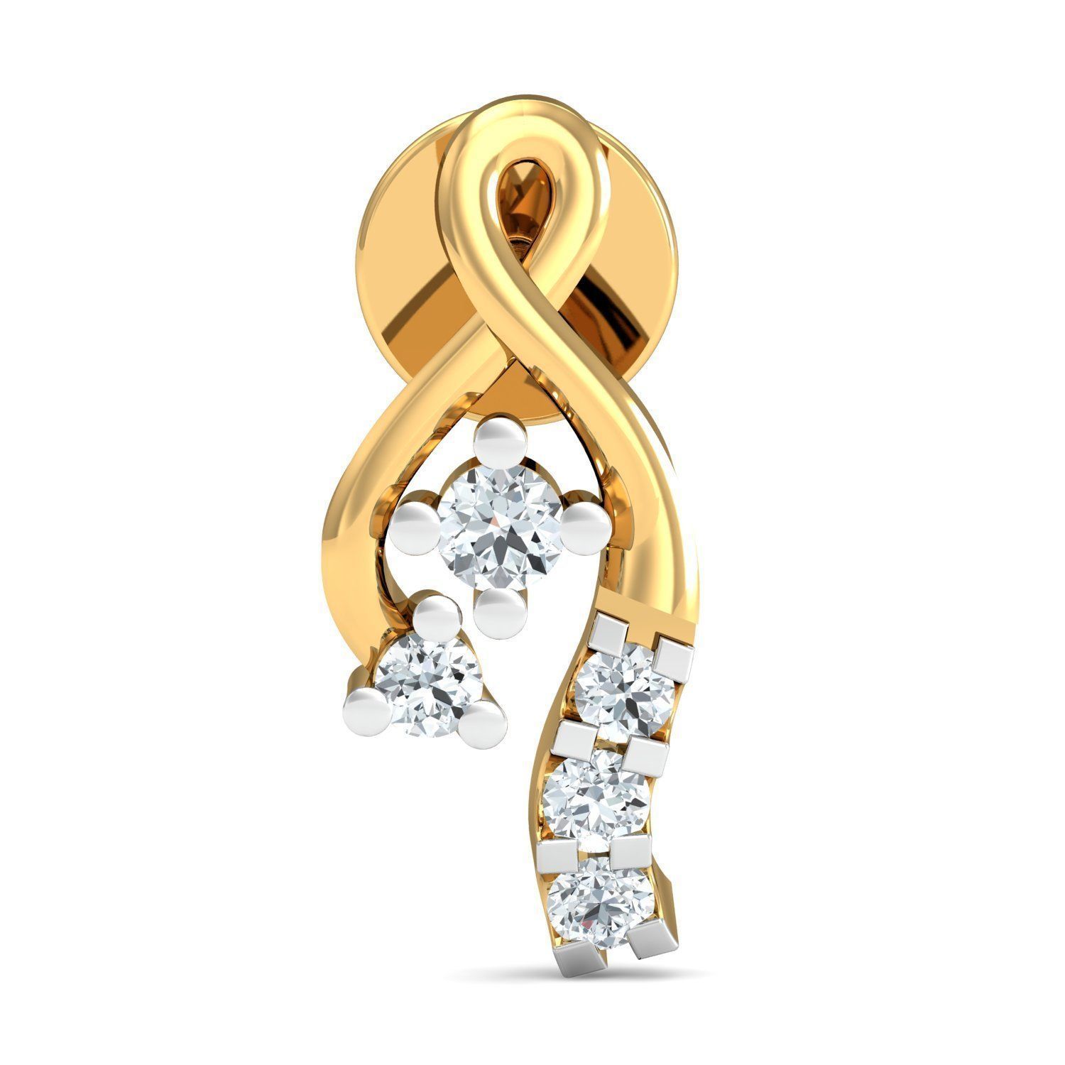 Women Earring 3D print model_1