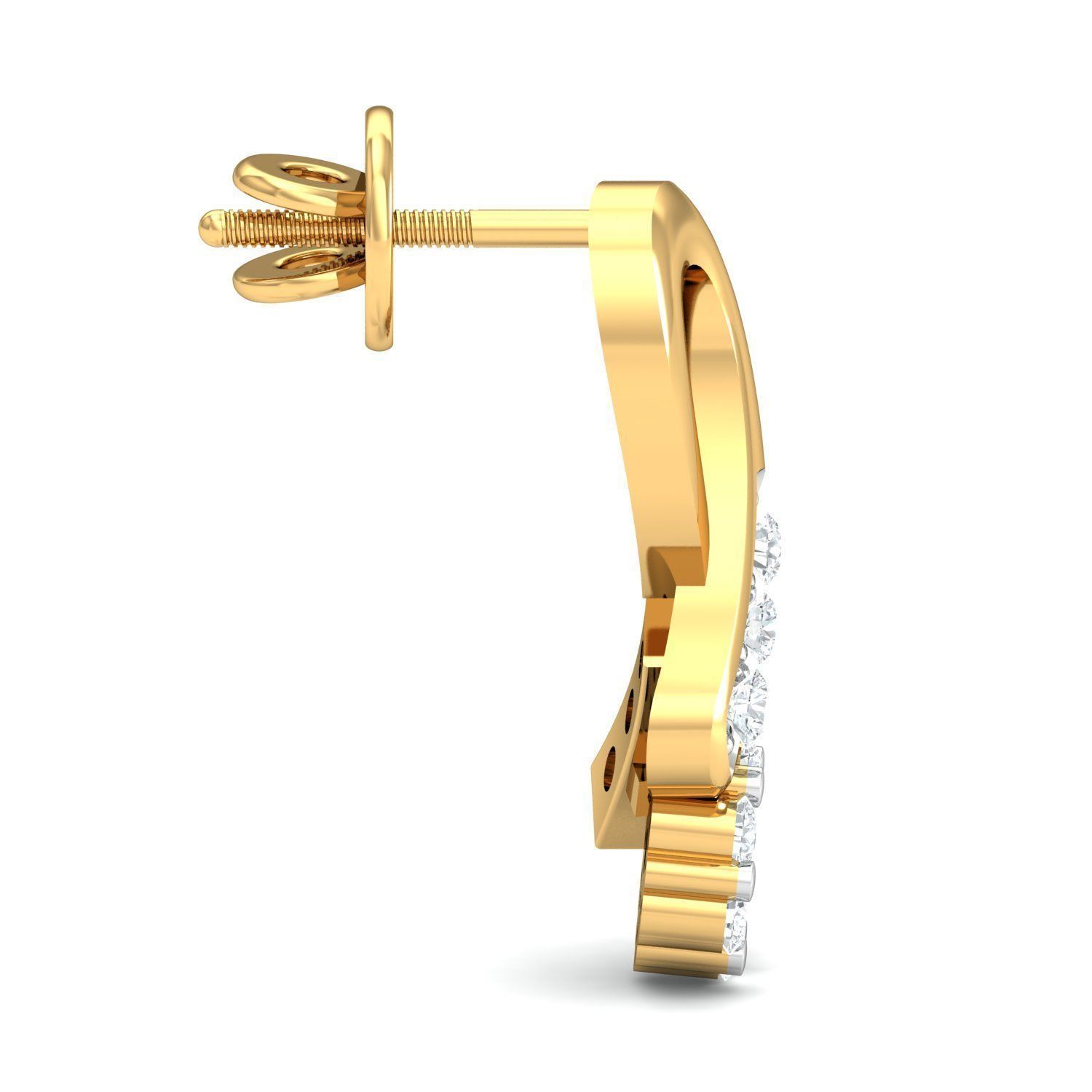 Women Earring  3D print model_2
