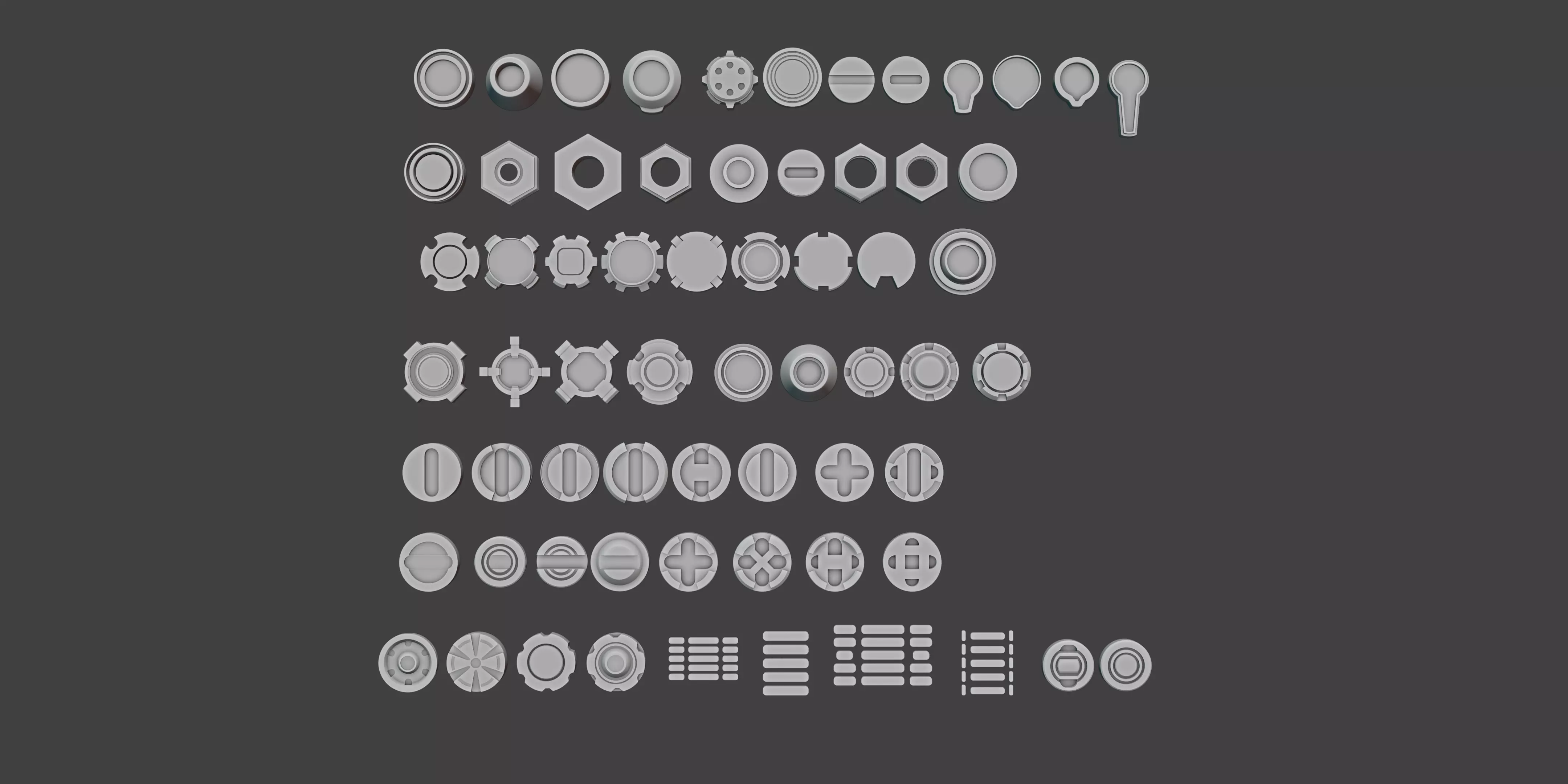 bolt kitbash 3D model_0