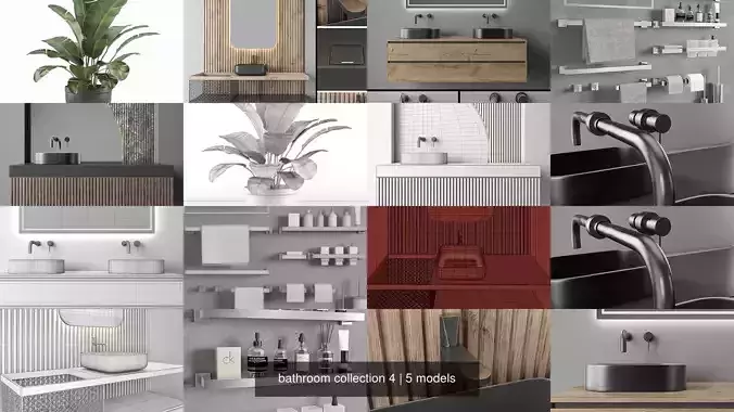 bathroom collection 4 banana plant in pot 