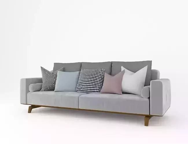Cassius Quilt Grey Sofa
