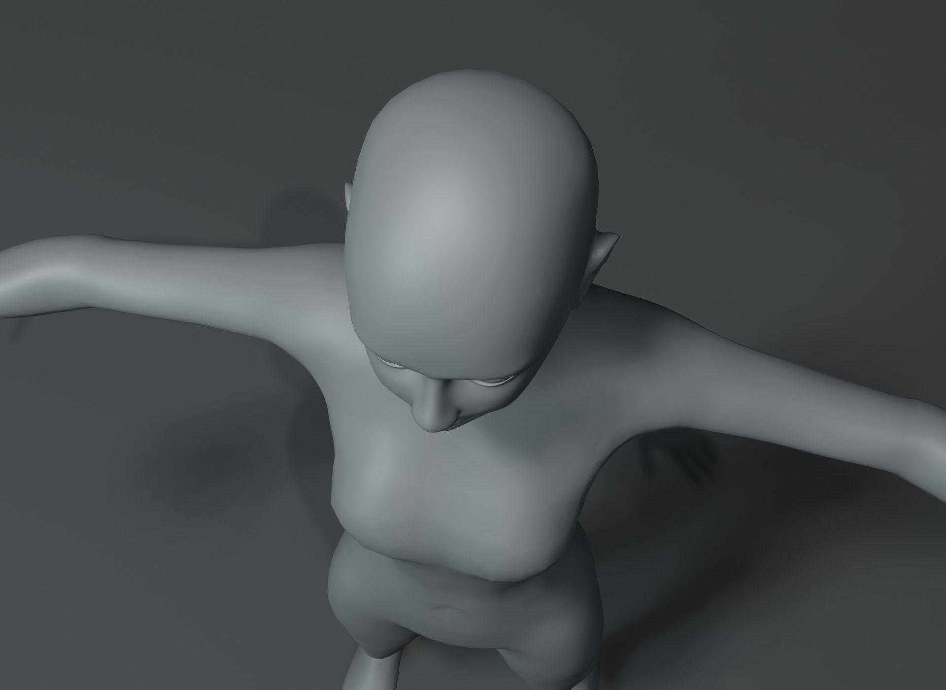 Girl Kid Body Base Mesh Animated Rigged 3D Model 20k Polygons Low-poly 3D model_8