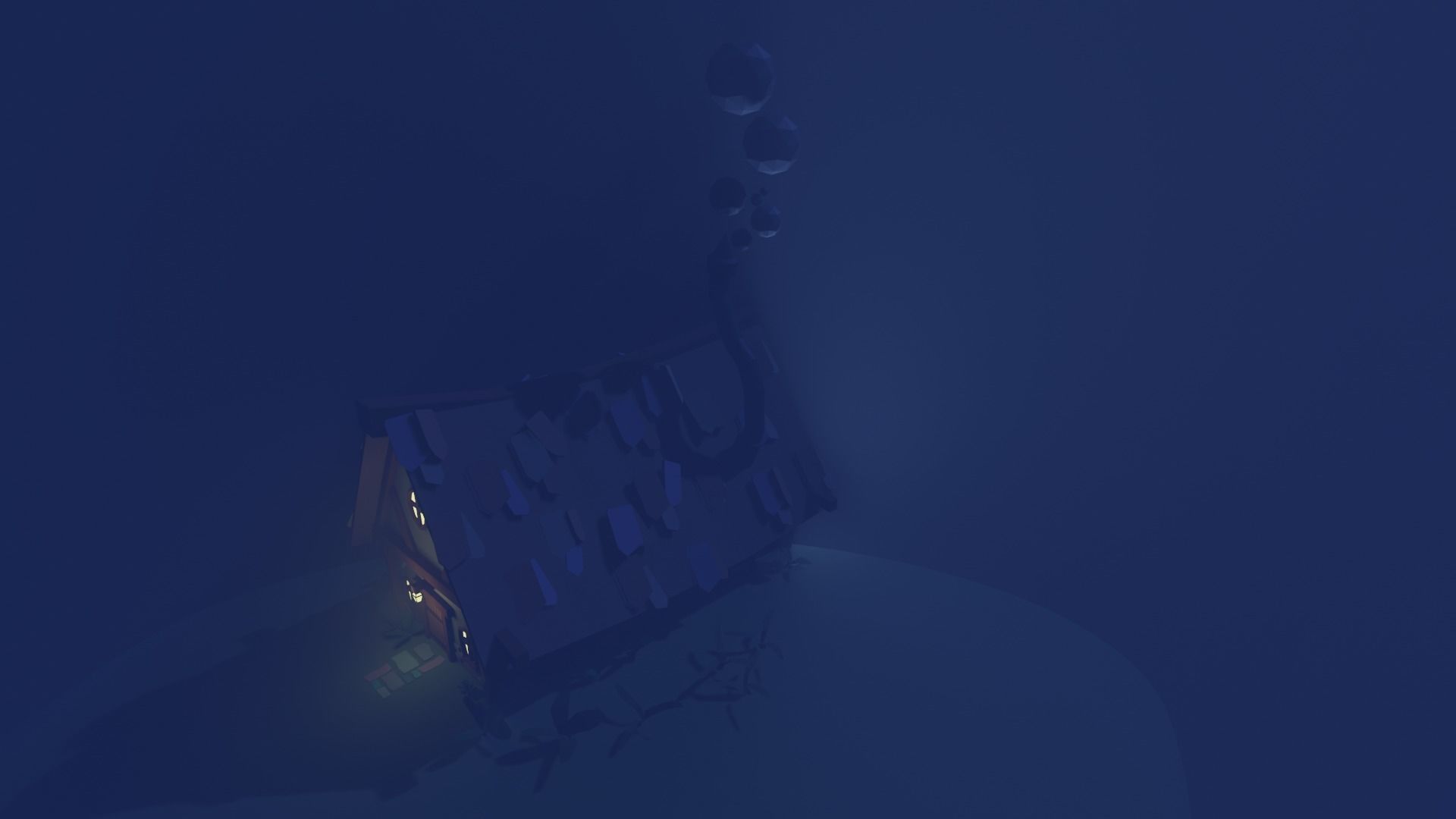 Old House Cottage-Low Poly Cartoon 3d Model Low-poly 3D model_5