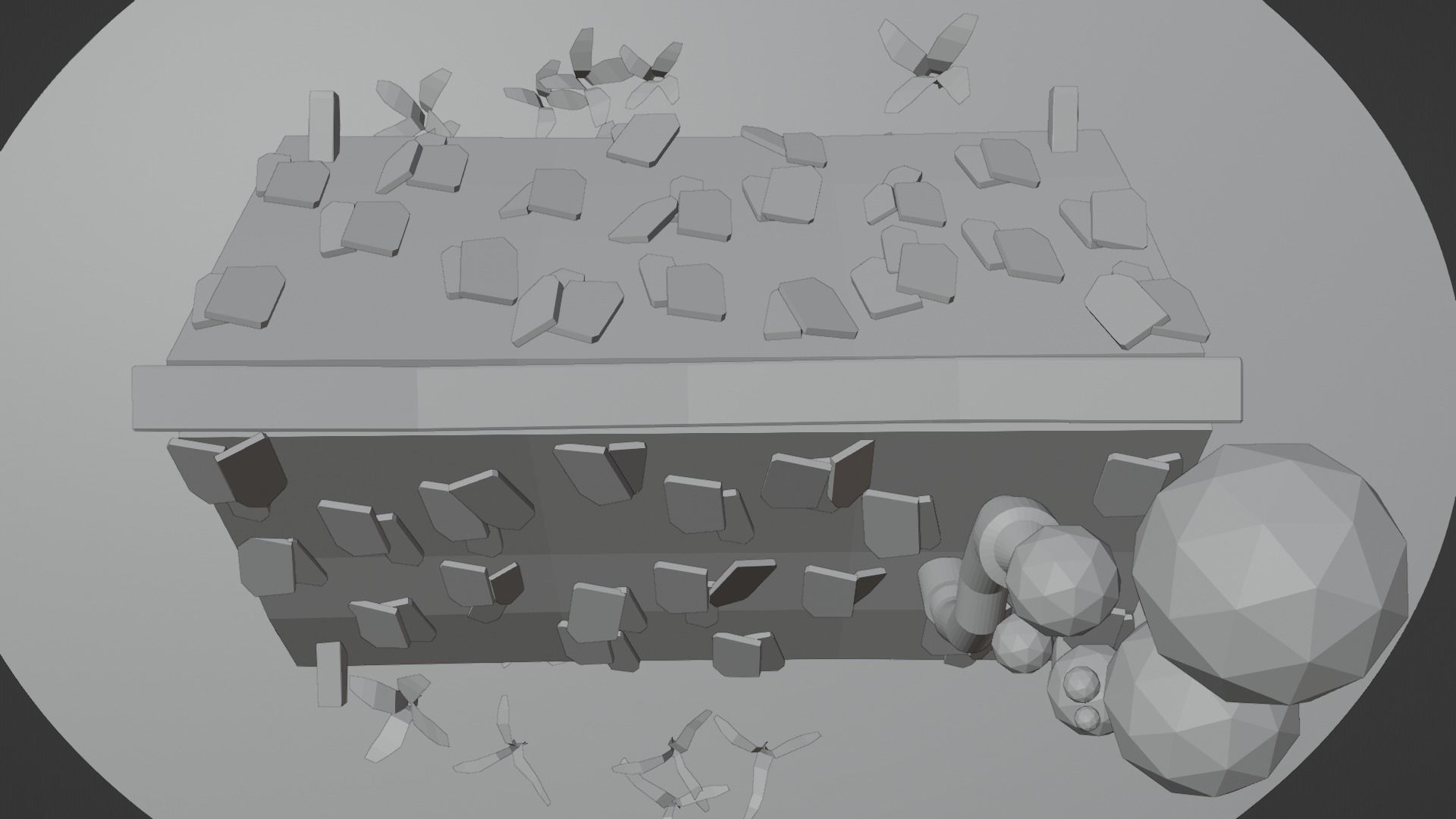 Old House Cottage-Low Poly Cartoon 3d Model Low-poly 3D model_18