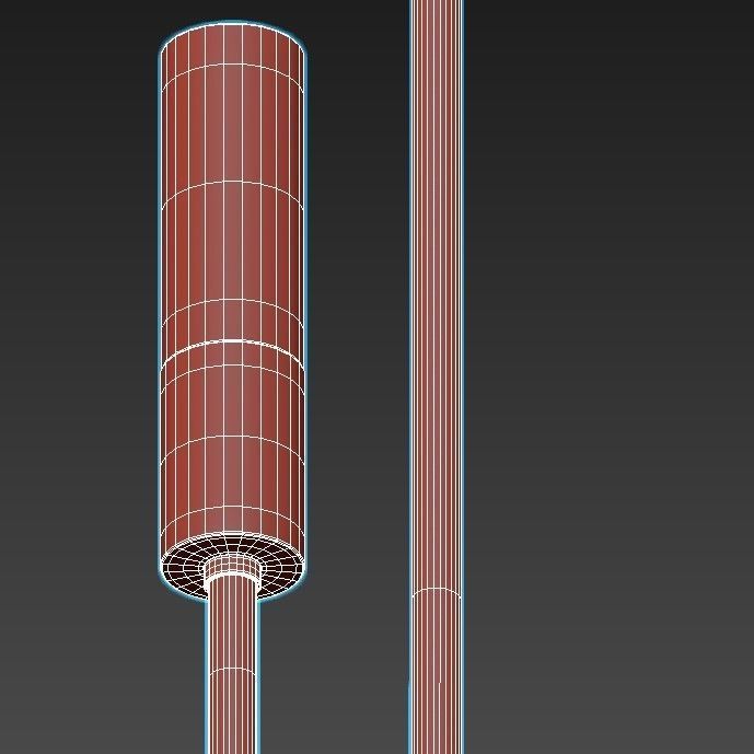 trimm brass wall sconces 3D model_5