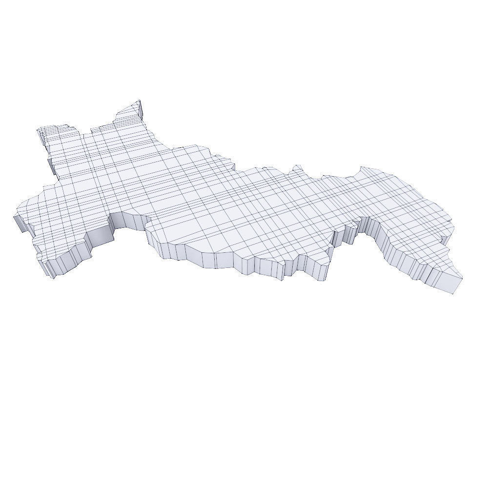 Pakistan map 3d model Low-poly 3D model_4