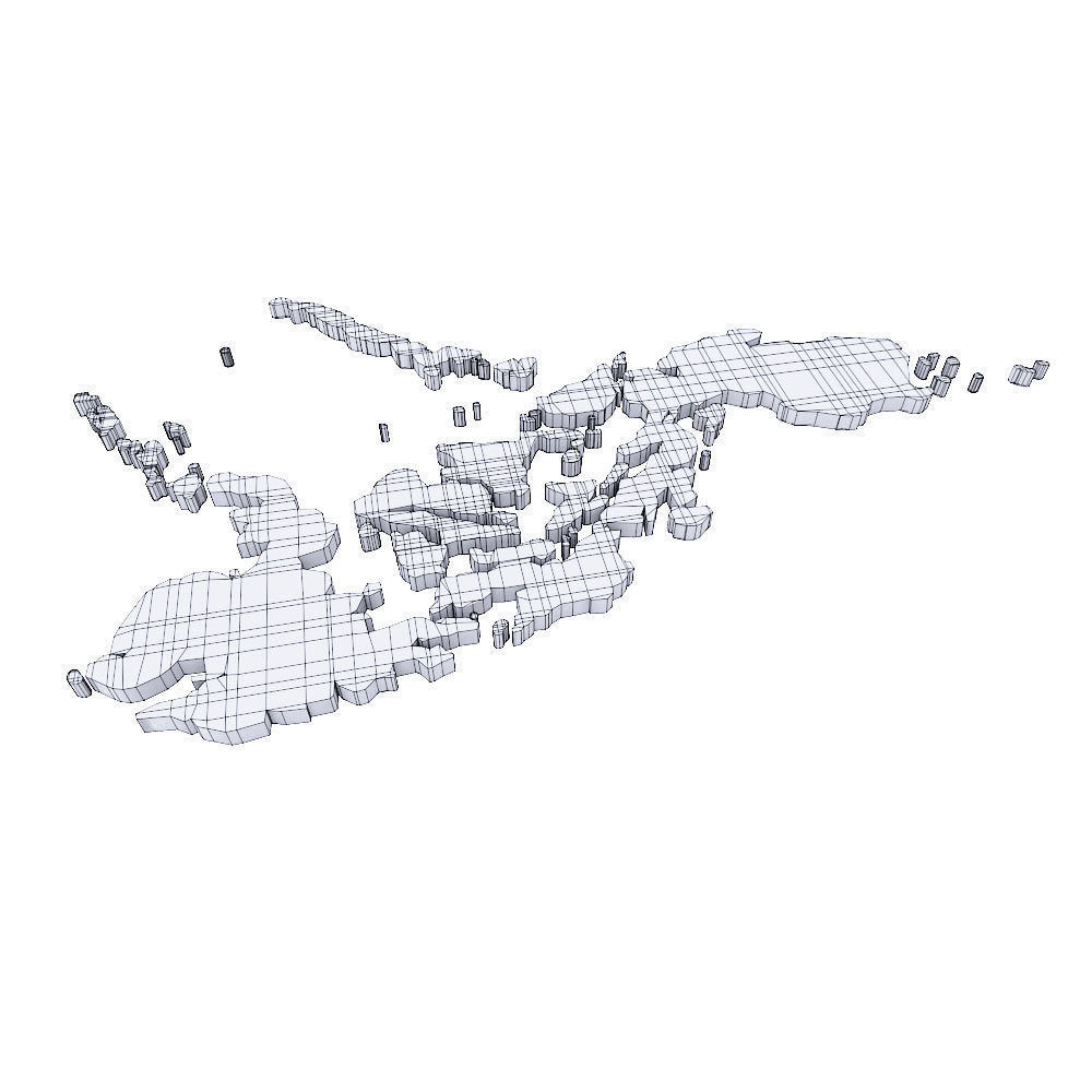 Philippines map lowpoly 3d model  3D model_4