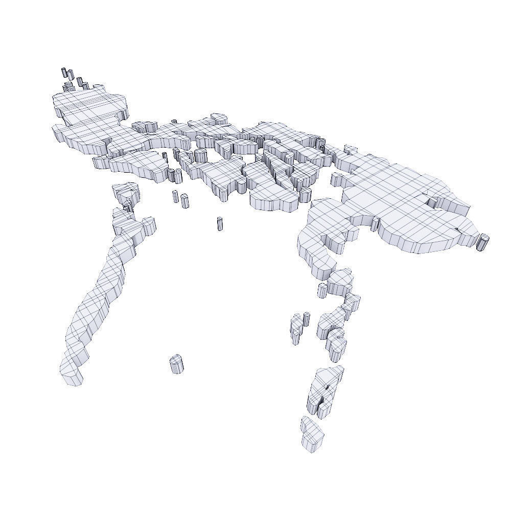 Philippines map lowpoly 3d model  3D model_3