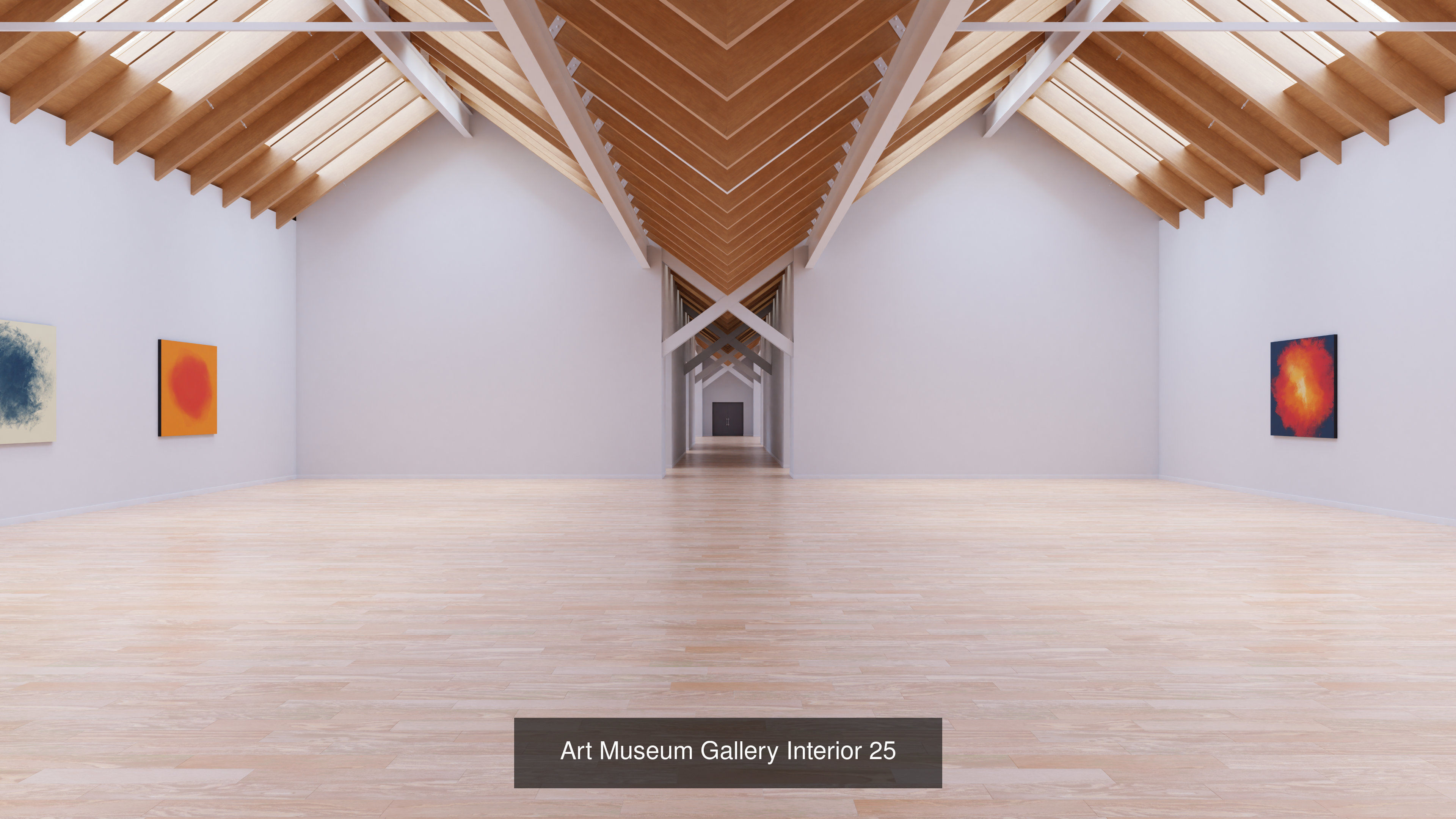 Art Museum Gallery Interiors - Pack 3 3D Model Collection_5