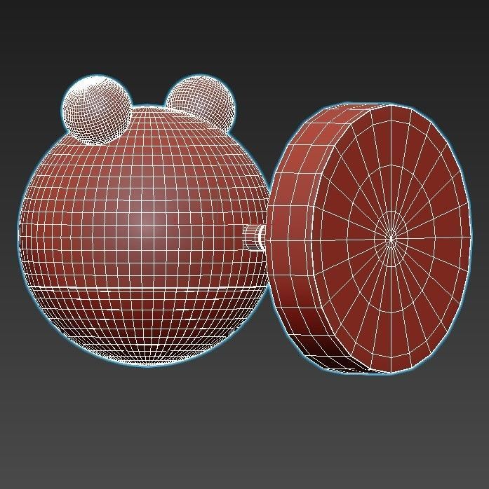 bearr gold bear wall sconce 3D model_4