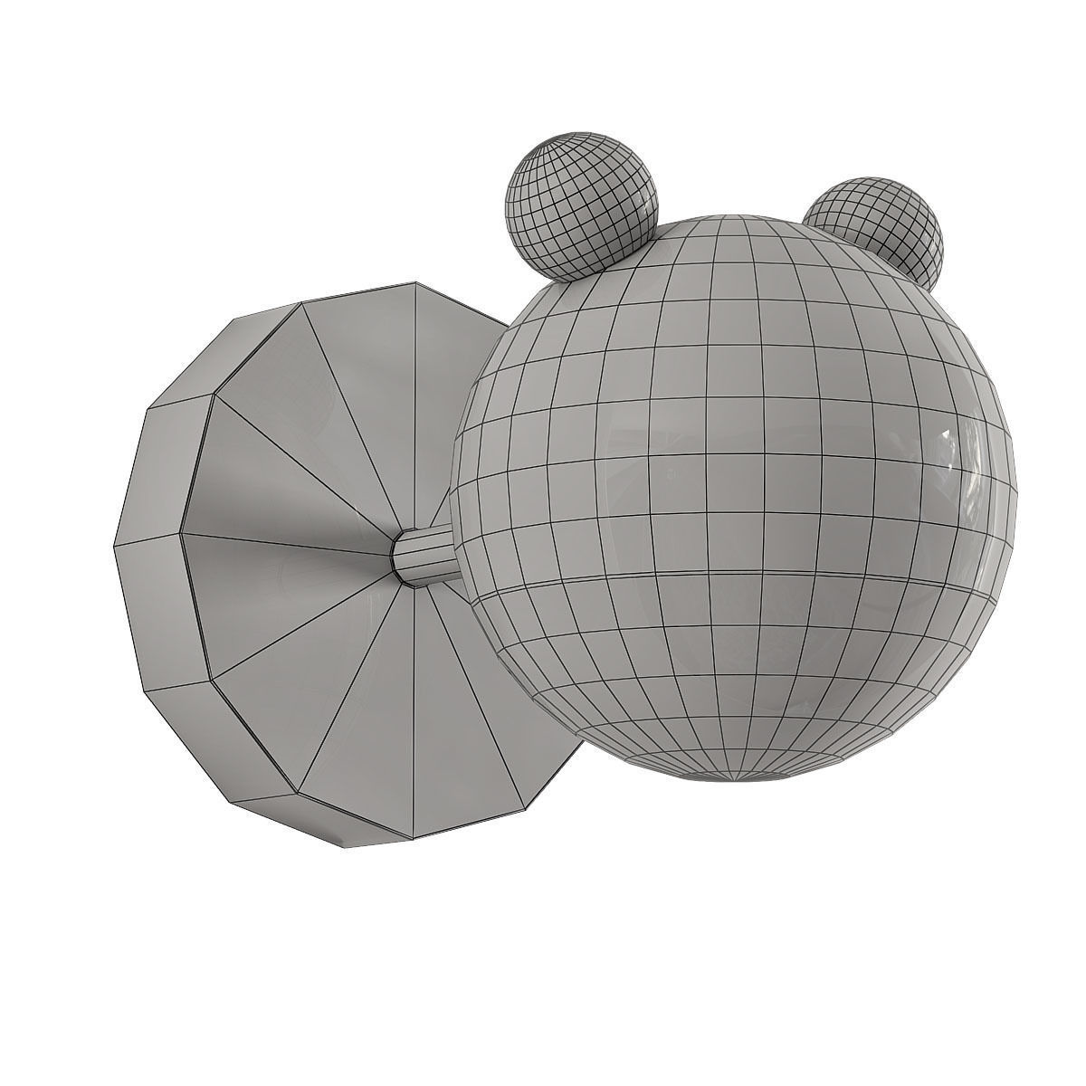 bearr gold bear wall sconce 3D model_1