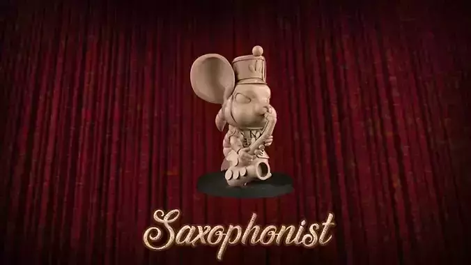 Saxophonist figurine