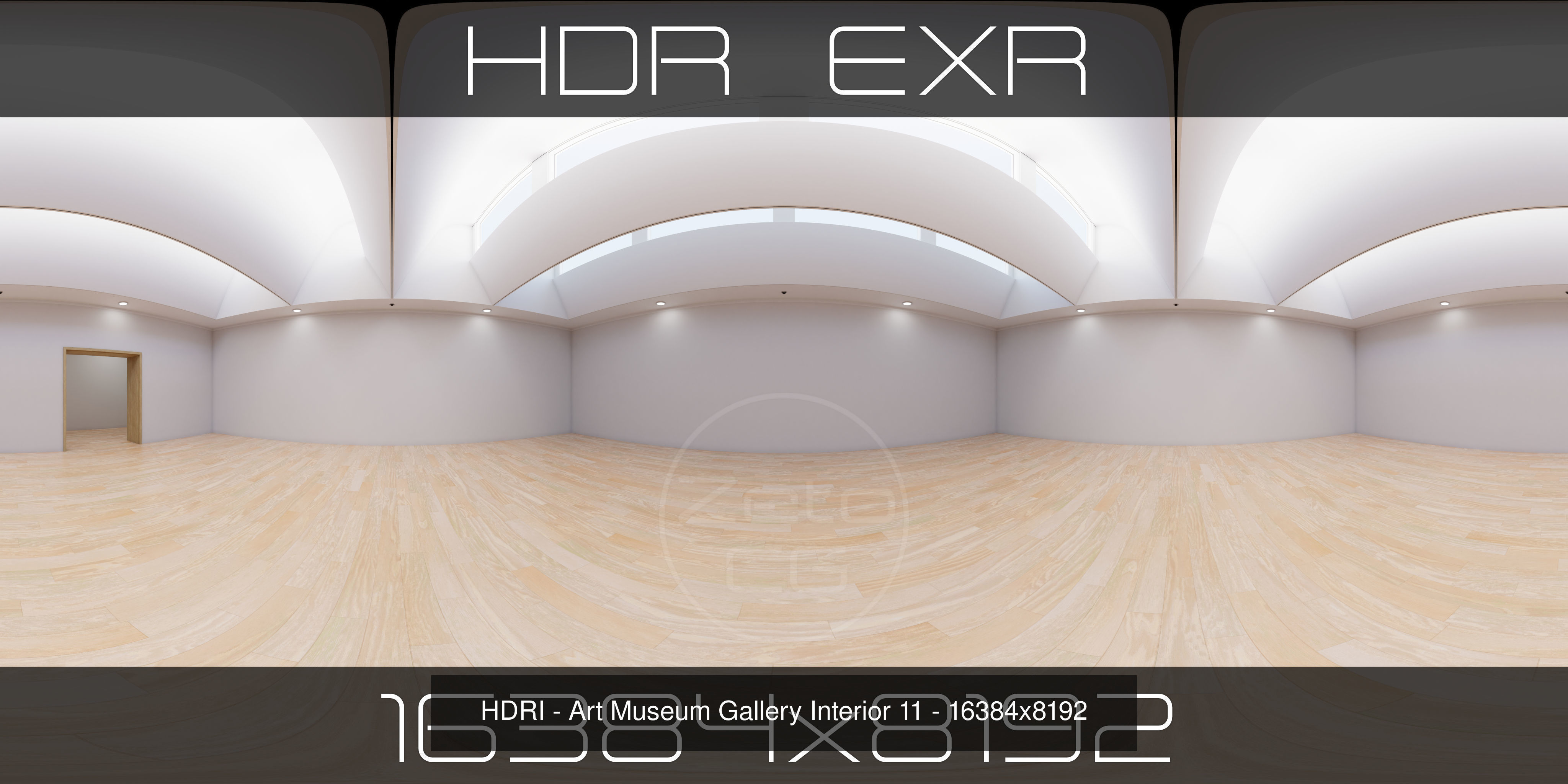 HDRI - Art Museum Gallery Interiors - Mega Pack Texture_13