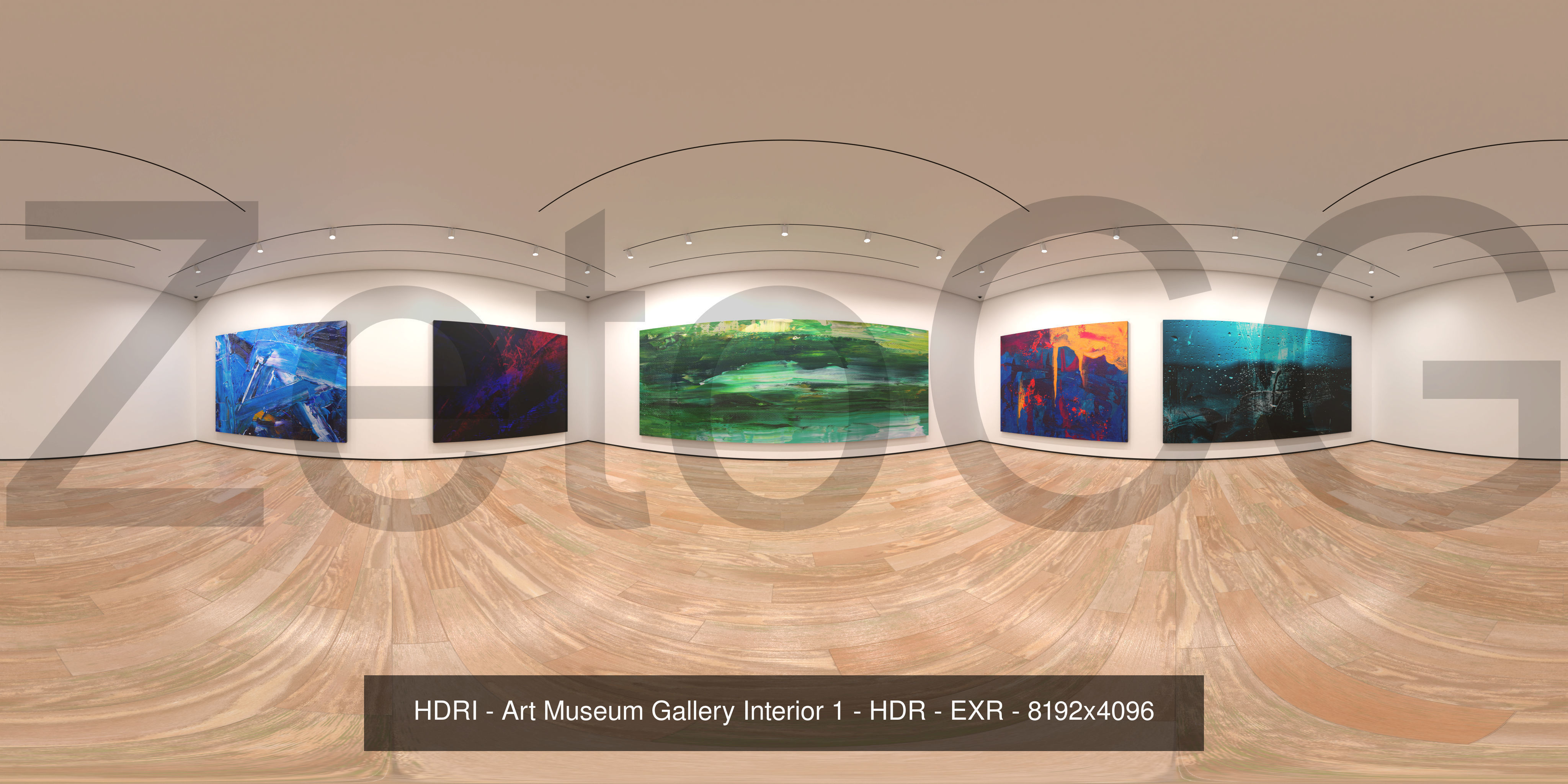 HDRI - Art Museum Gallery Interiors - Mega Pack Texture_3