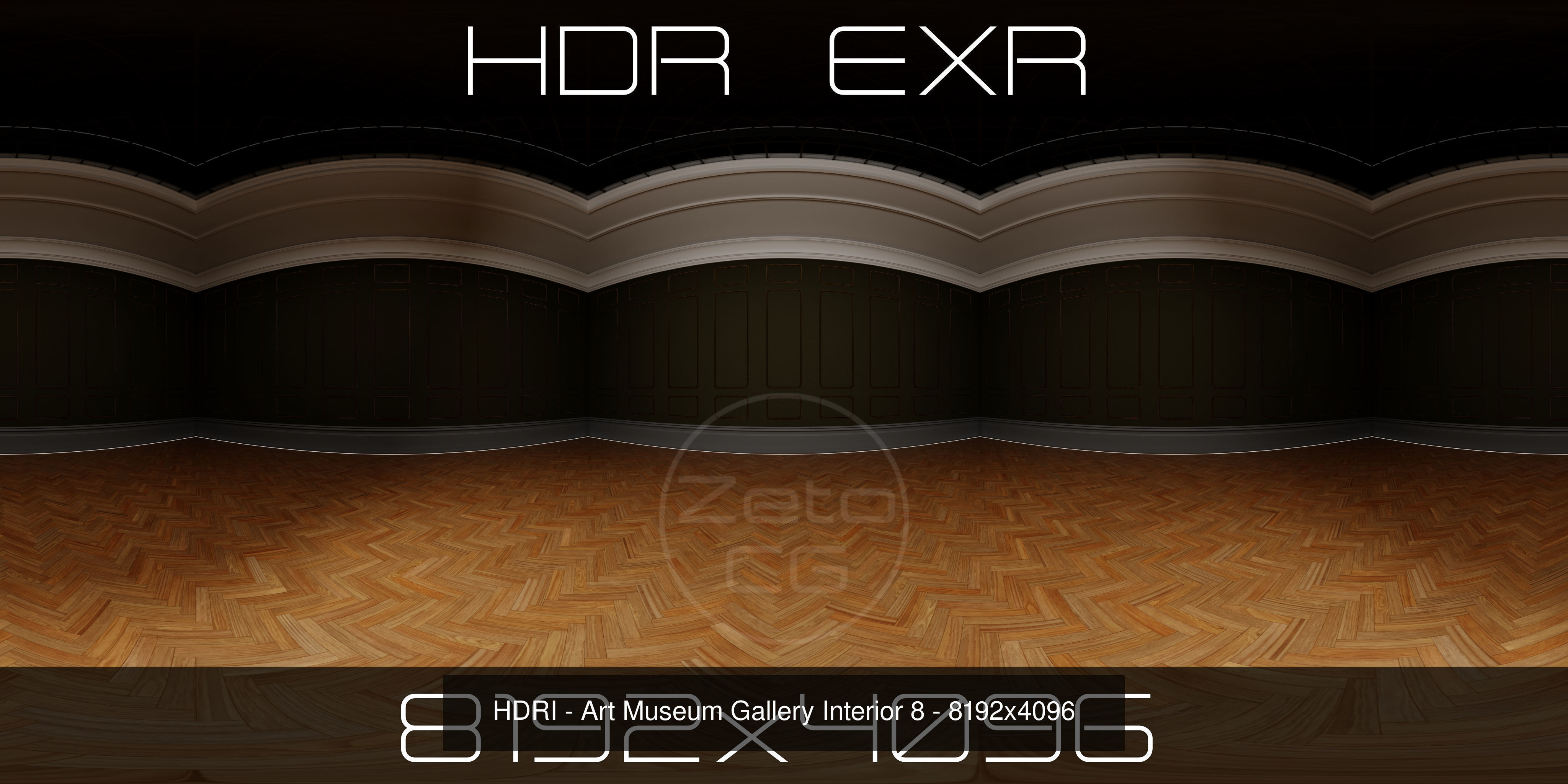 HDRI - Art Museum Gallery Interiors - Mega Pack Texture_12
