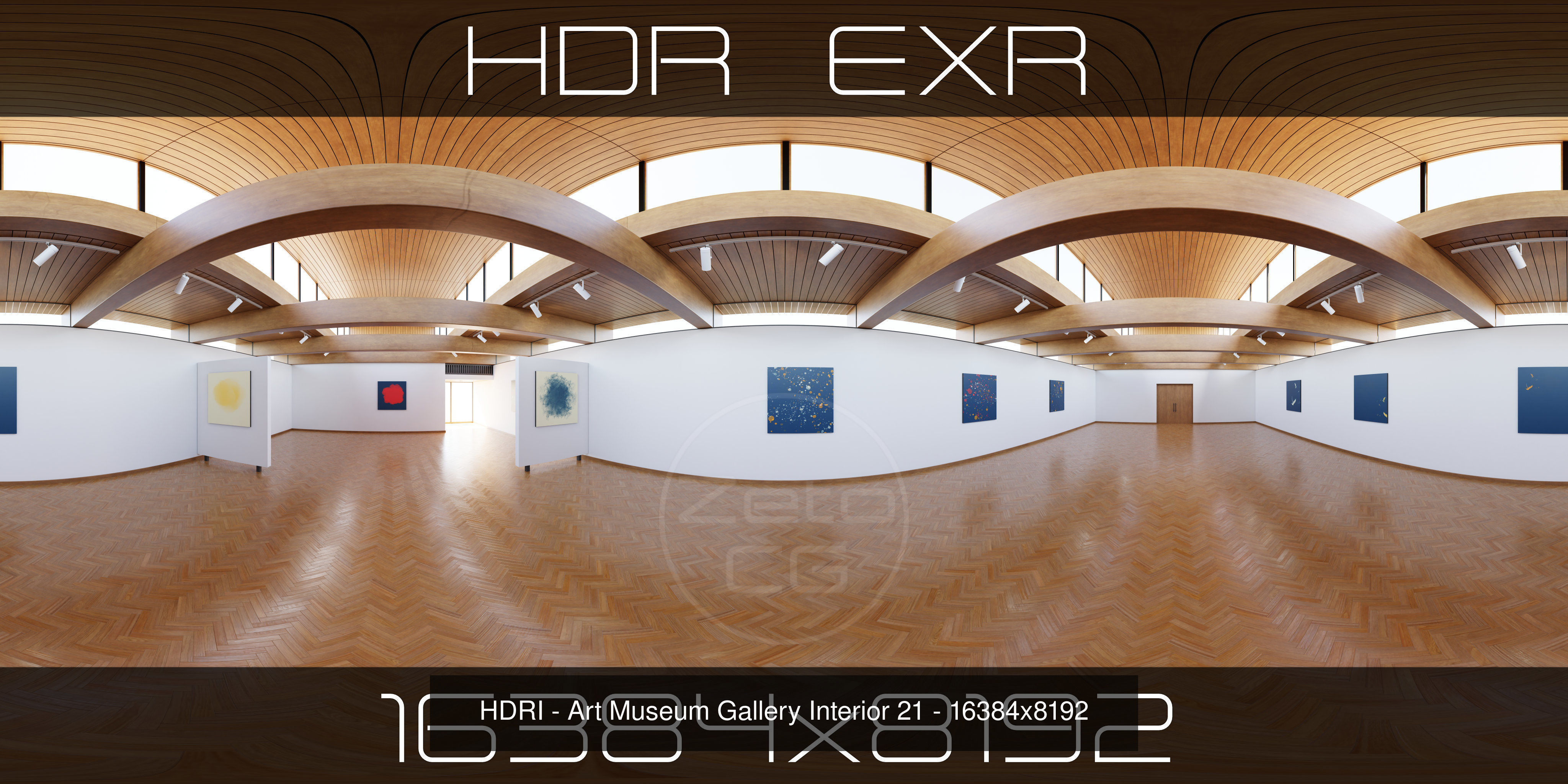 HDRI - Art Museum Gallery Interiors - Mega Pack Texture_17