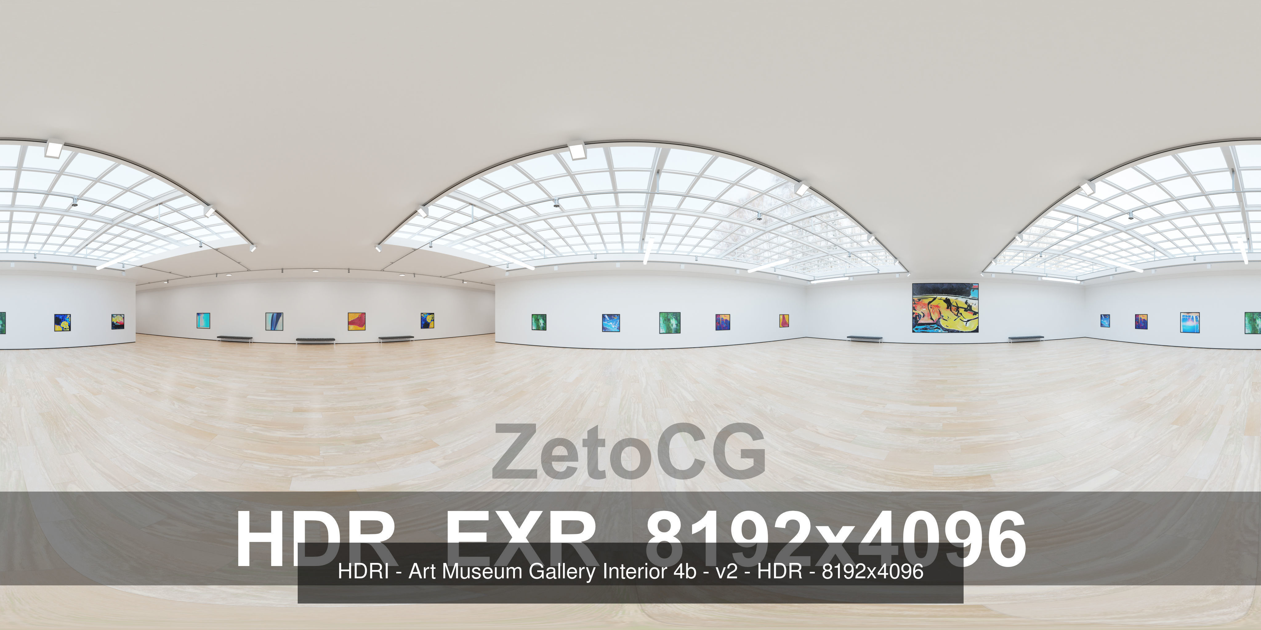 HDRI - Art Museum Gallery Interiors - Mega Pack Texture_10