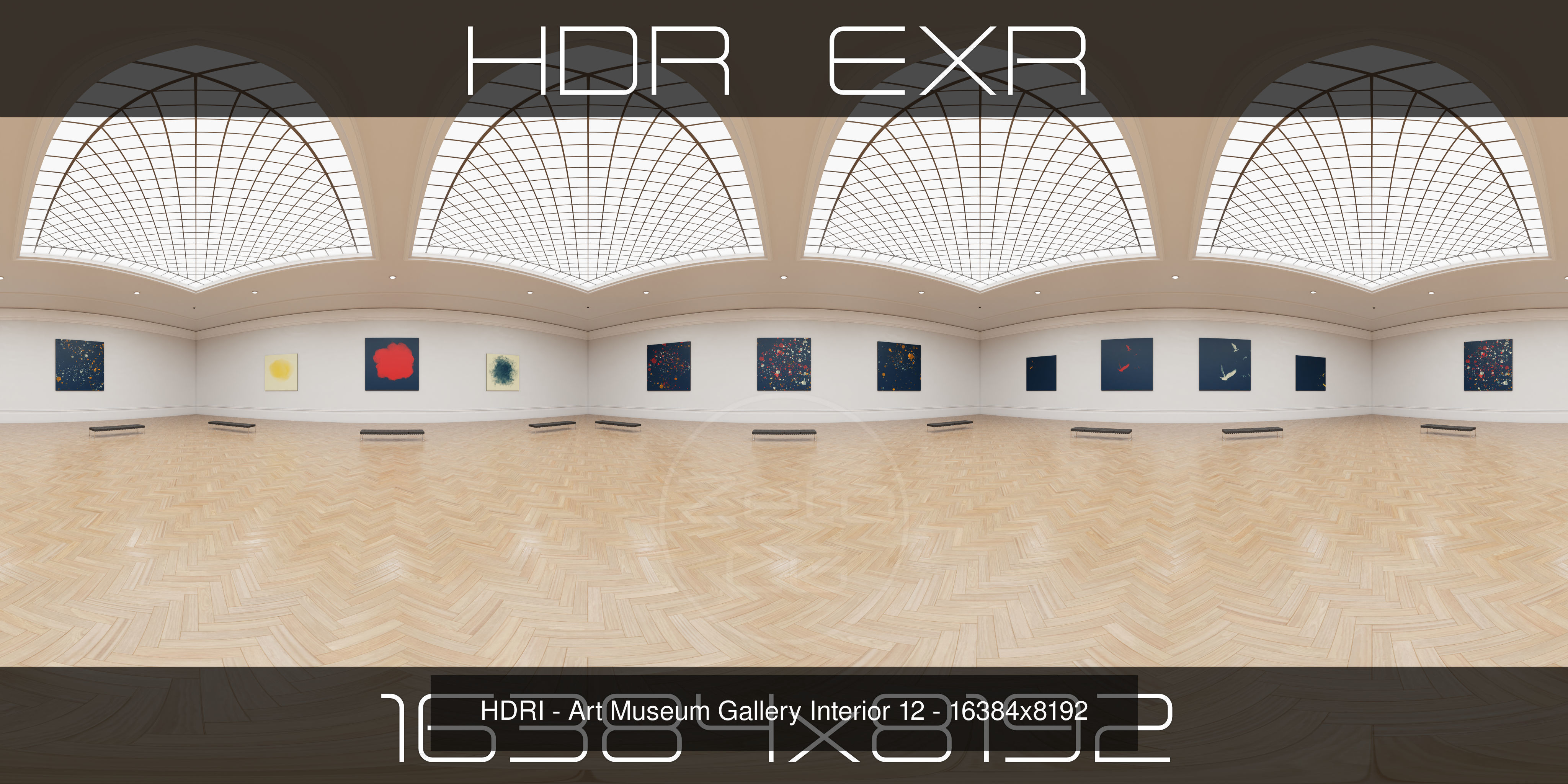 HDRI - Art Museum Gallery Interiors - Mega Pack Texture_14