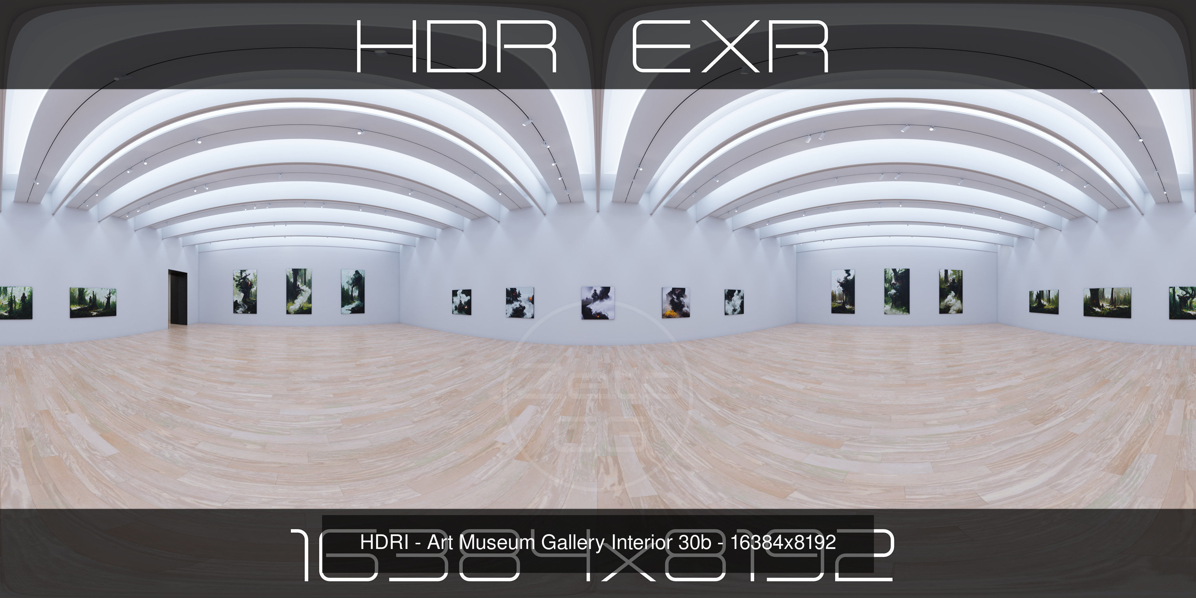 HDRI - Art Museum Gallery Interiors - Mega Pack Texture_30