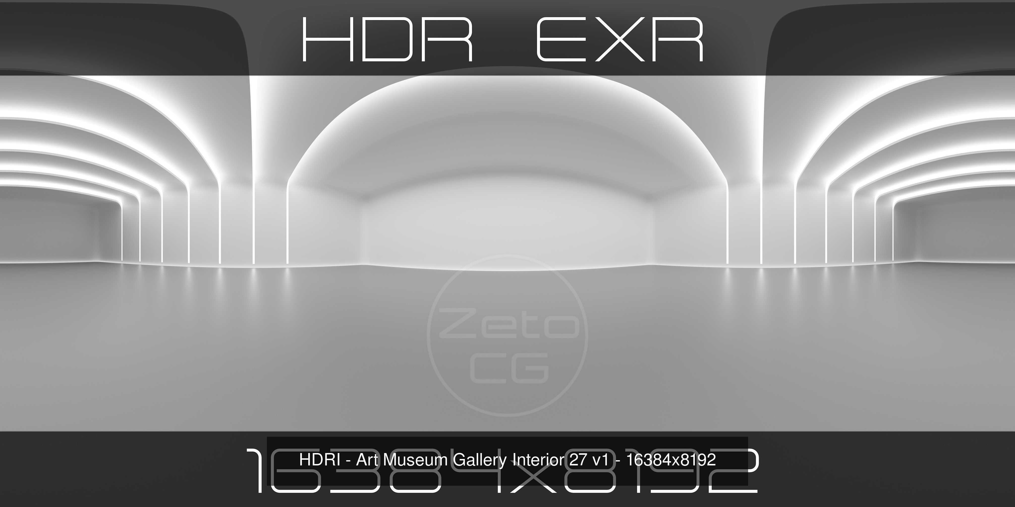 HDRI - Art Museum Gallery Interiors - Mega Pack Texture_24