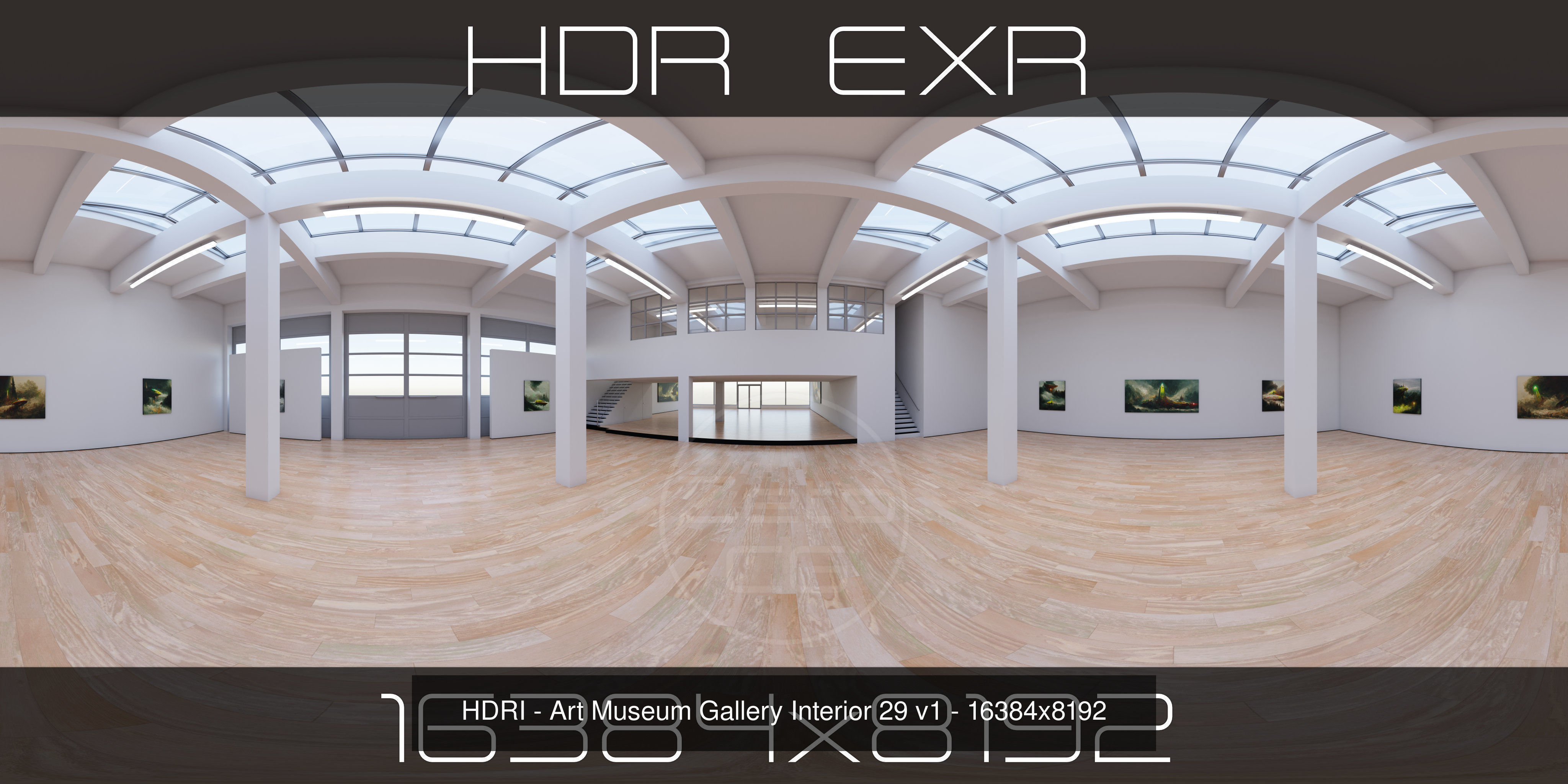 HDRI - Art Museum Gallery Interiors - Mega Pack Texture_27