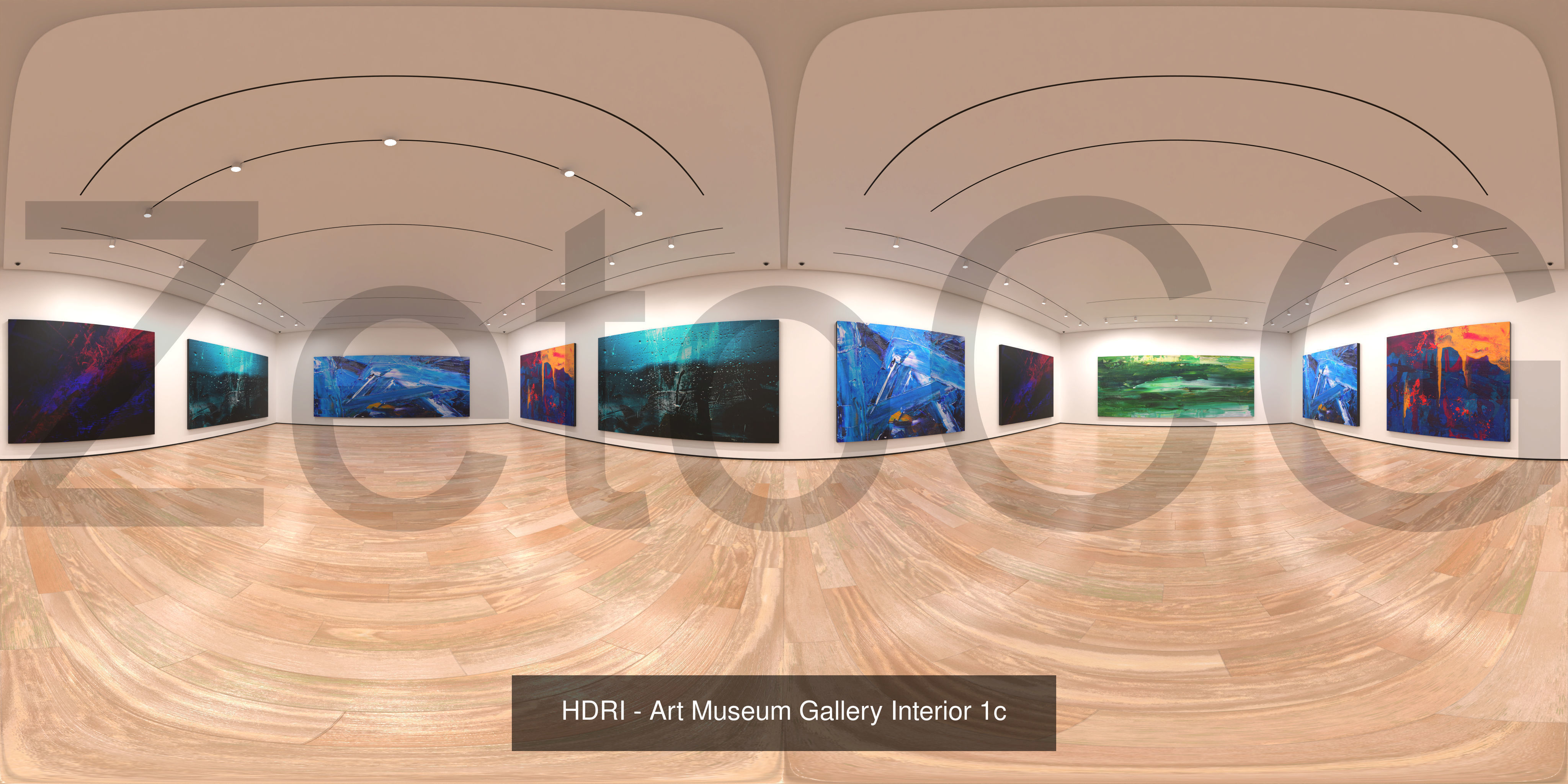 HDRI - Art Museum Gallery Interiors - Mega Pack Texture_5