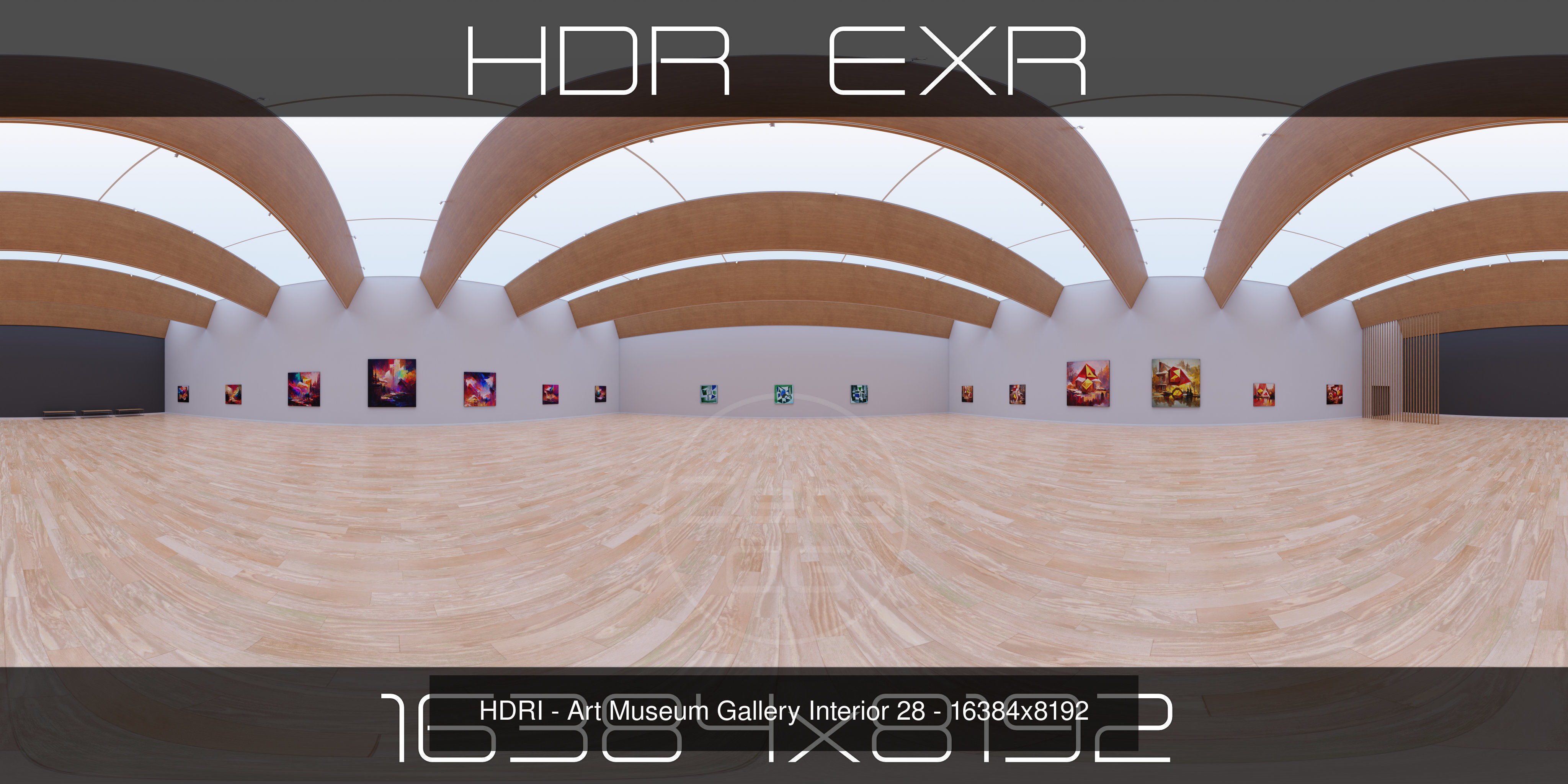 HDRI - Art Museum Gallery Interiors - Mega Pack Texture_26