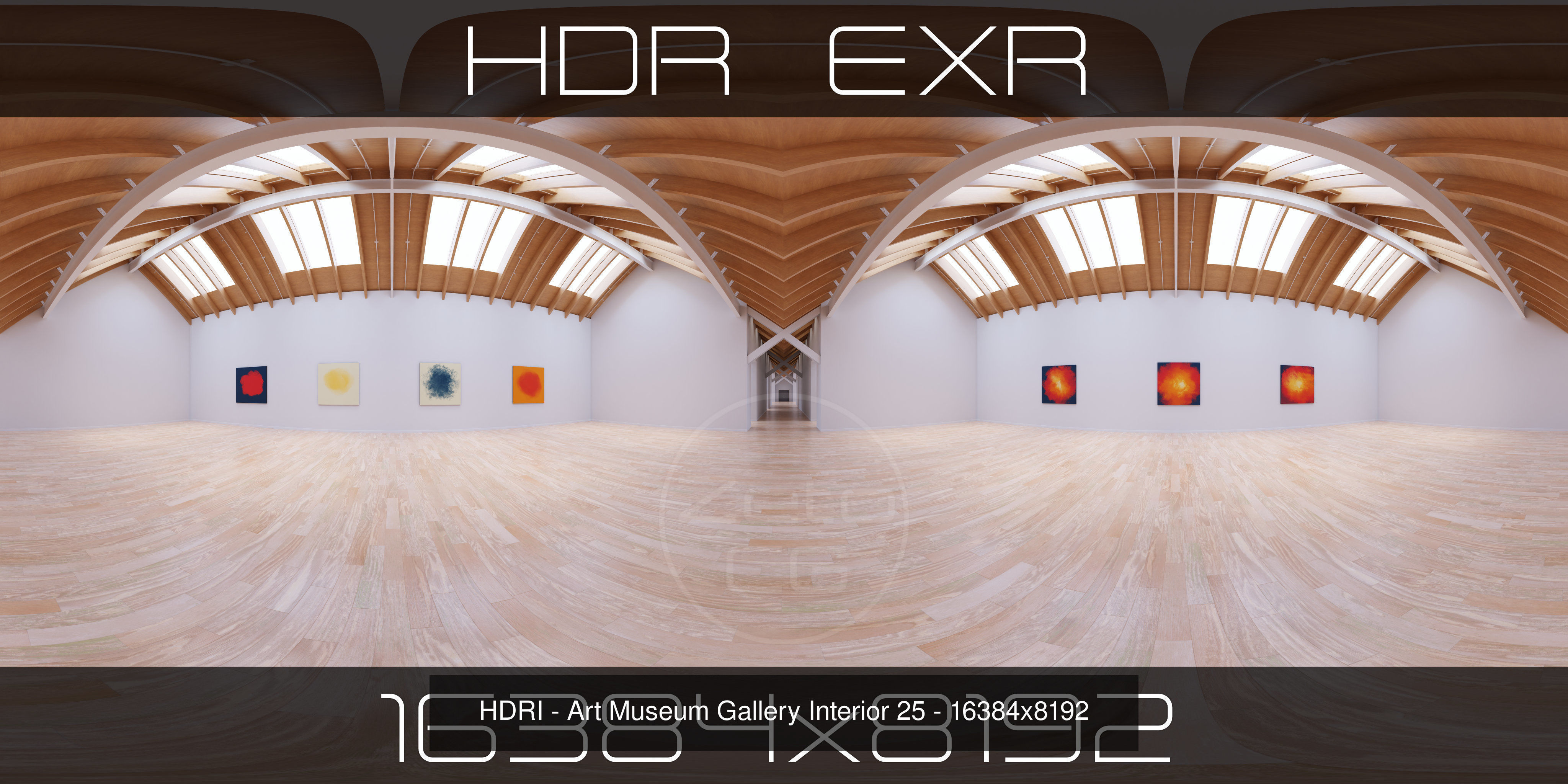 HDRI - Art Museum Gallery Interiors - Mega Pack Texture_22