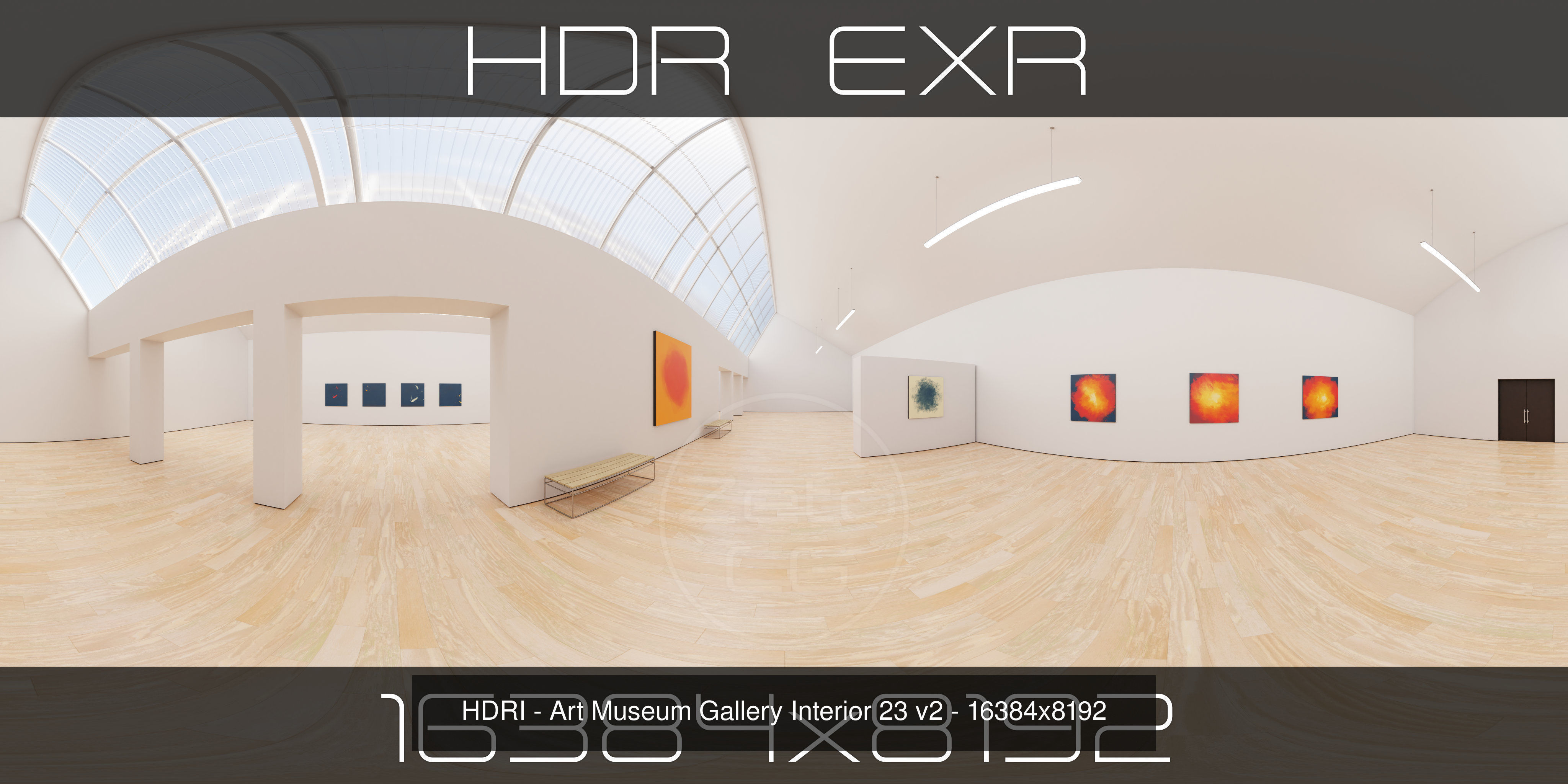 HDRI - Art Museum Gallery Interiors - Mega Pack Texture_20
