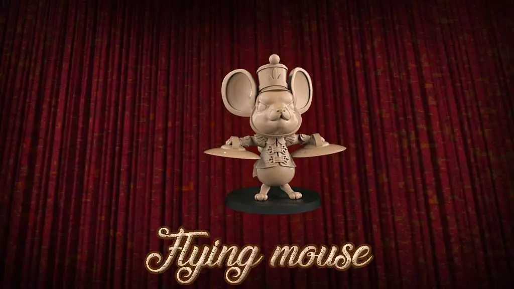 Flying mouse 3D print model_0