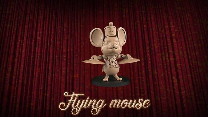 Flying mouse 3D print model